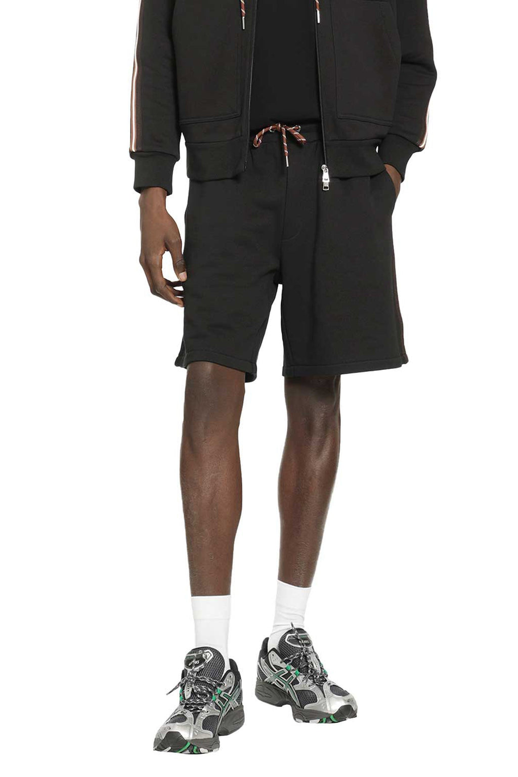 Striped Logo Sweat Shorts Moncler оригінал – Купити в Україні – боковий вид