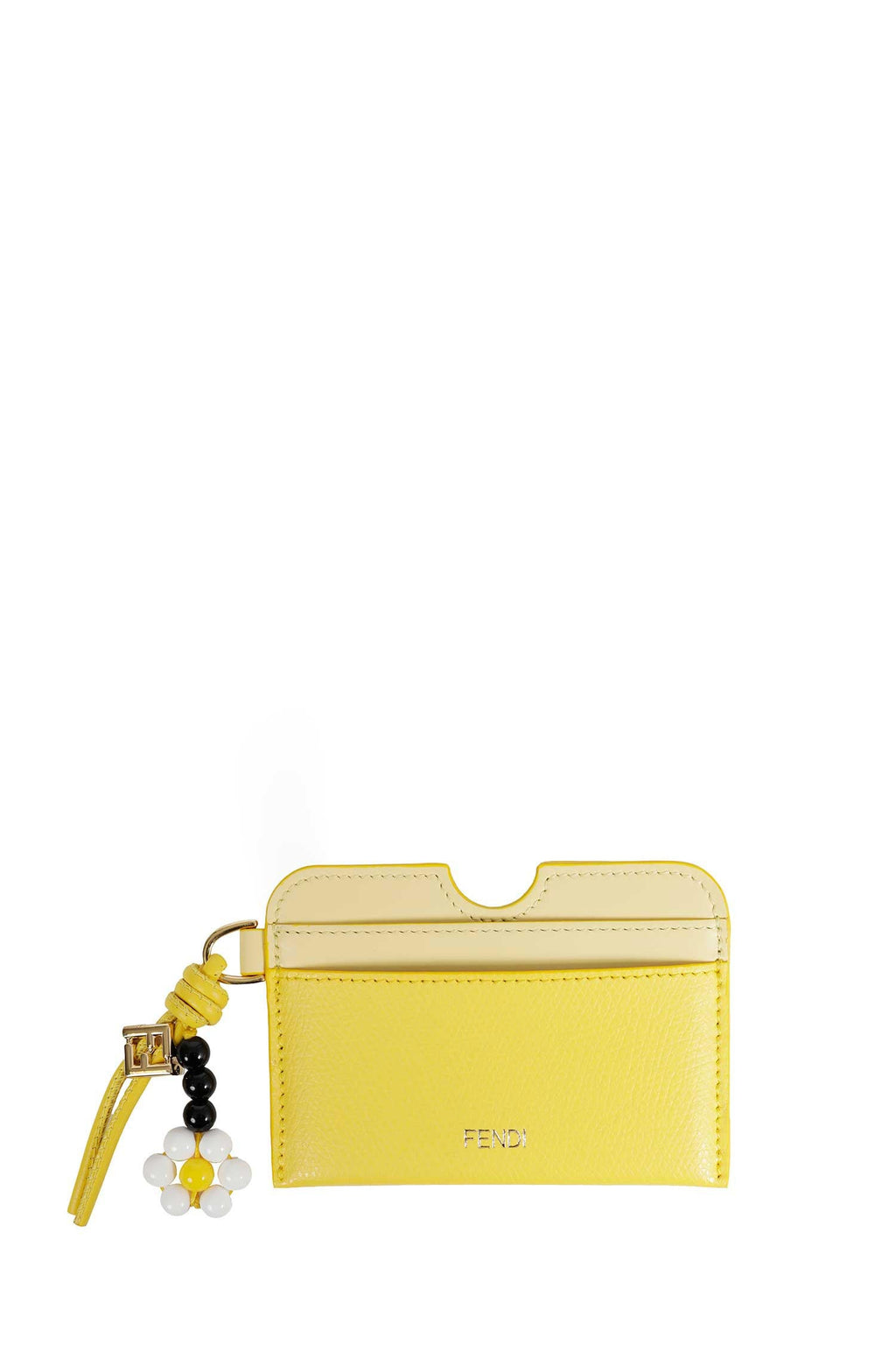 Оригінальна Ff Diamonds Leather Card Holder Fendi – боковий вид