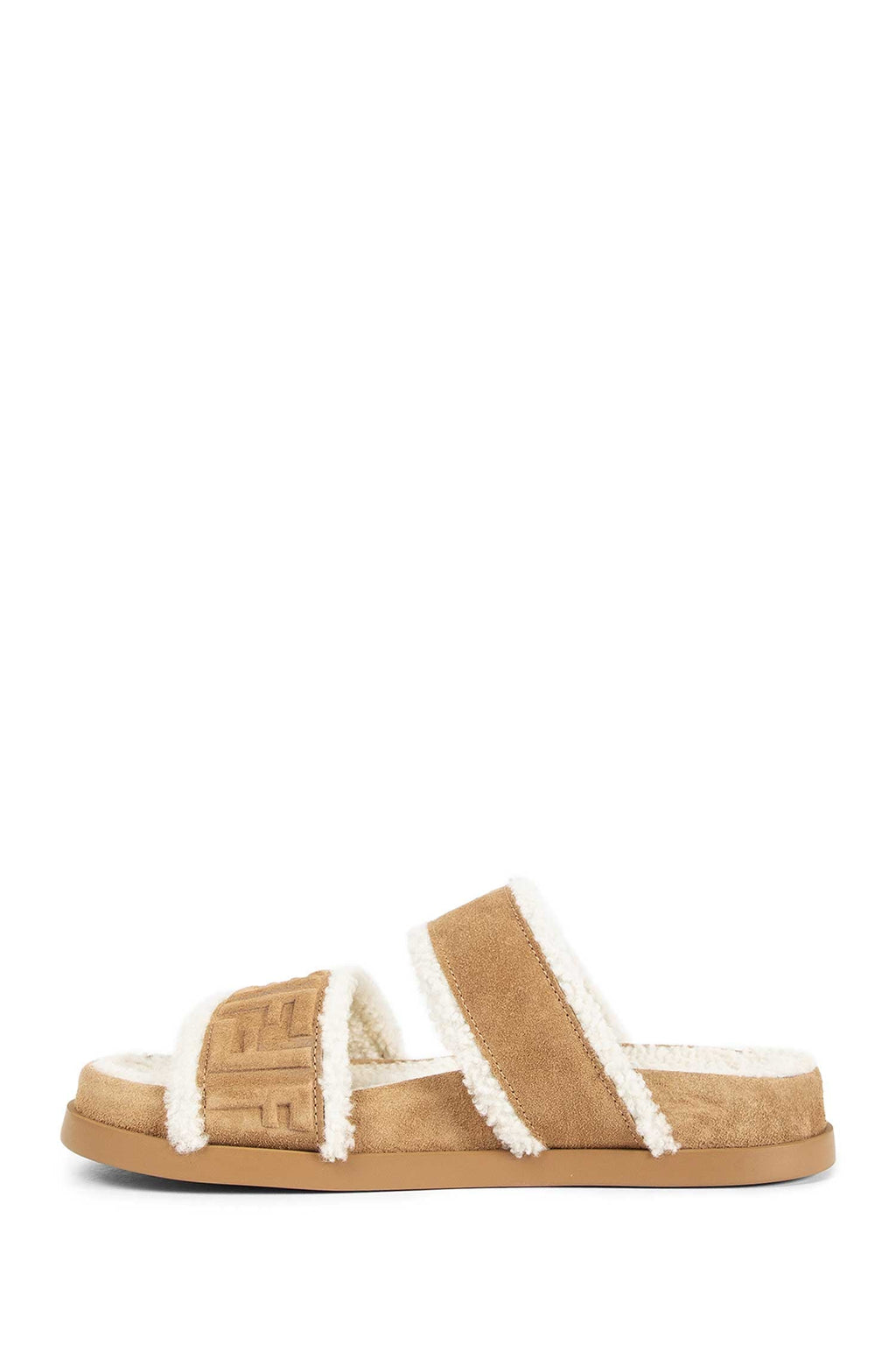 Оригінальна Ff Suede And Shearling Sandals Fendi – збільшений вид