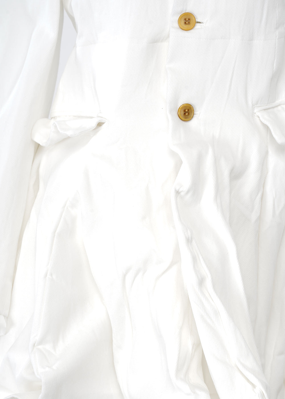White Long Sleeve Jacket Comme des garcons – Гарантія оригінальності – детальний вид