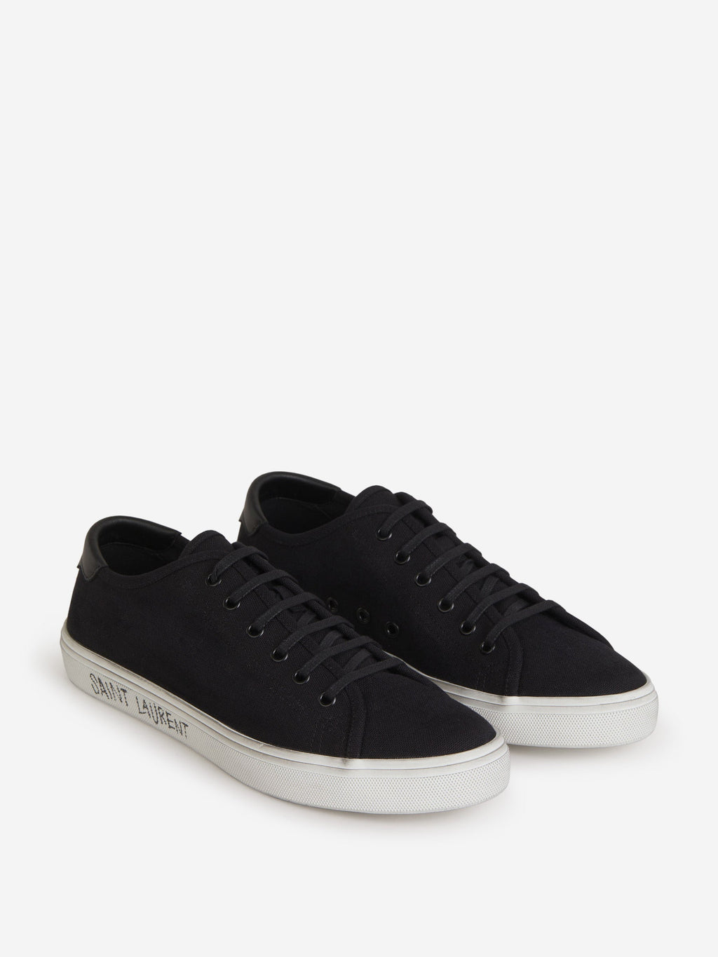 Оригінальна Logo Cotton Sneakers Saint laurent – вид ззаду