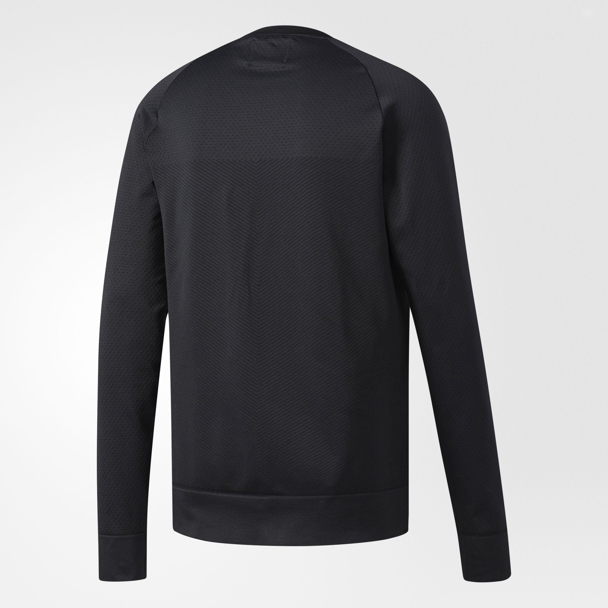 Athletics X Reigning Champ Seamless Crew Sweatshirt Mens Black Adidas оригінал – Купити в Україні – вид ззаду - ADIDAS