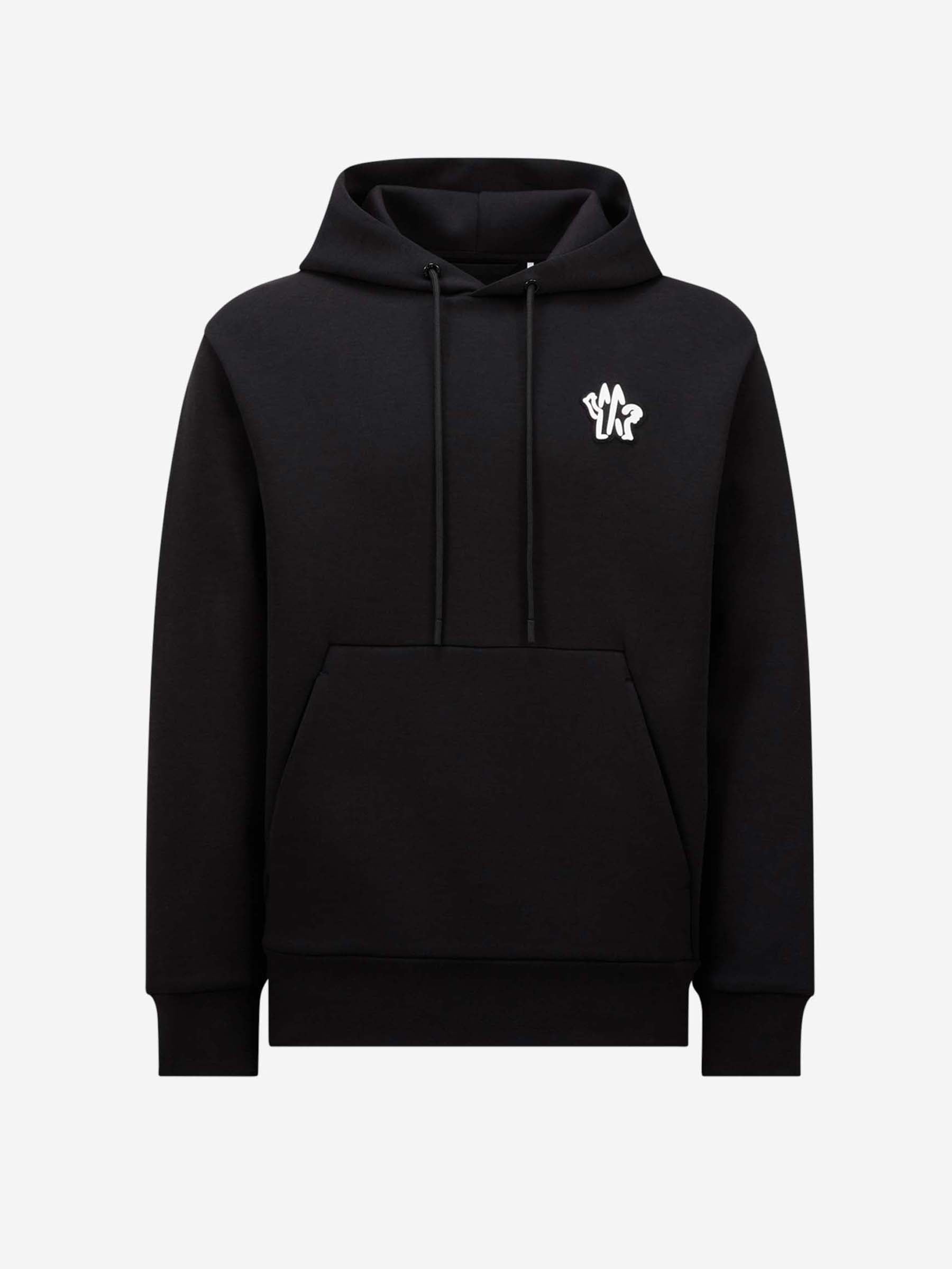 Neoprene Hooded Sweatshirt Moncler – Гарантія оригінальності – боковий вид - MONCLER