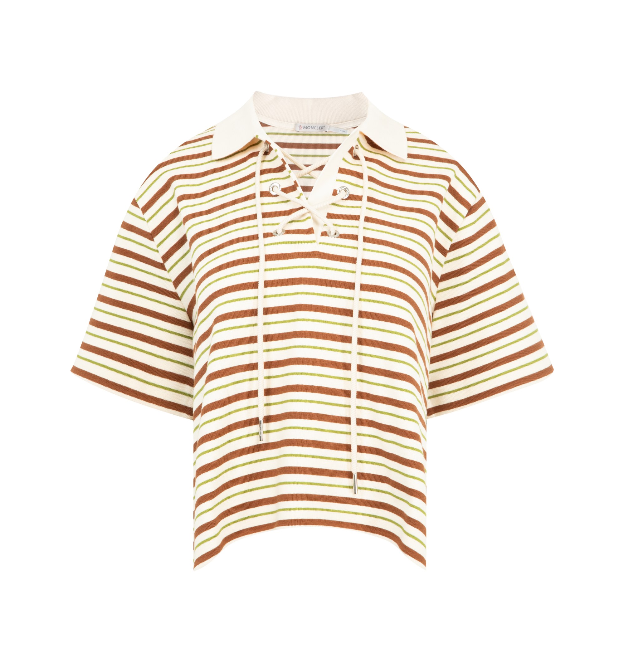 Оригінальна Striped Polo Shirt Moncler – боковий вид