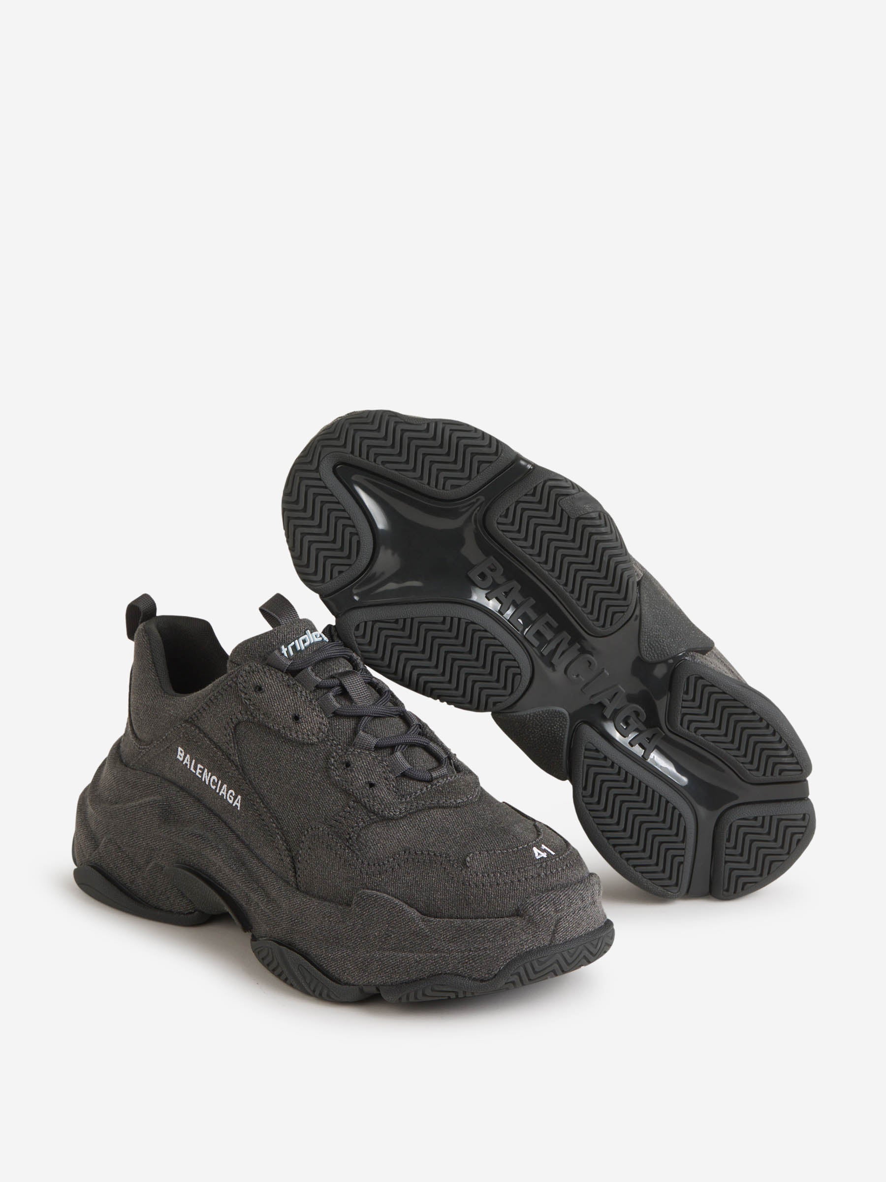 Triple S Denim Sneakers Balenciaga – Гарантія оригінальності – збільшений вид