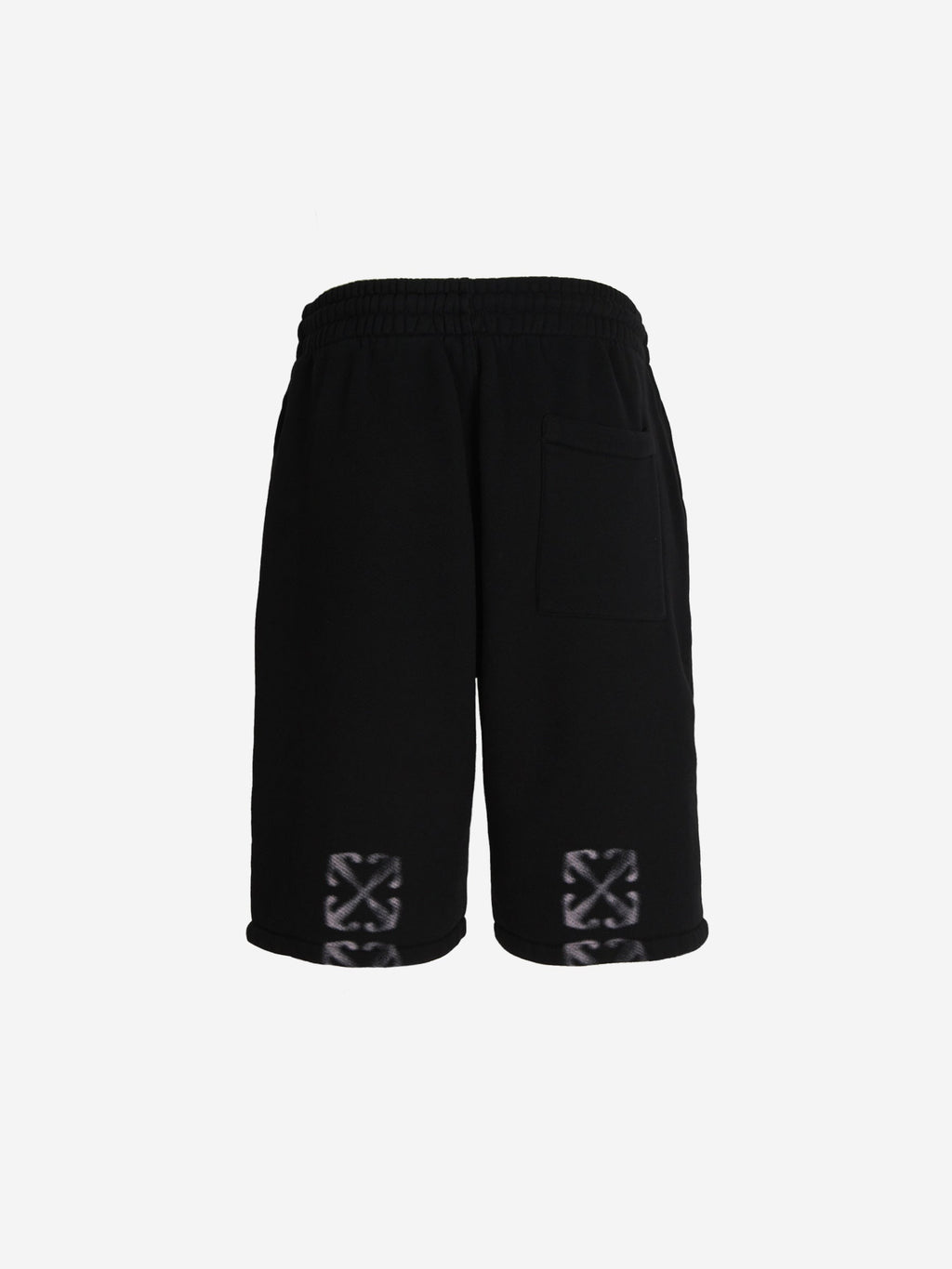 Logo Cotton Bermuda Shorts Off-white – Гарантія оригінальності – детальний вид