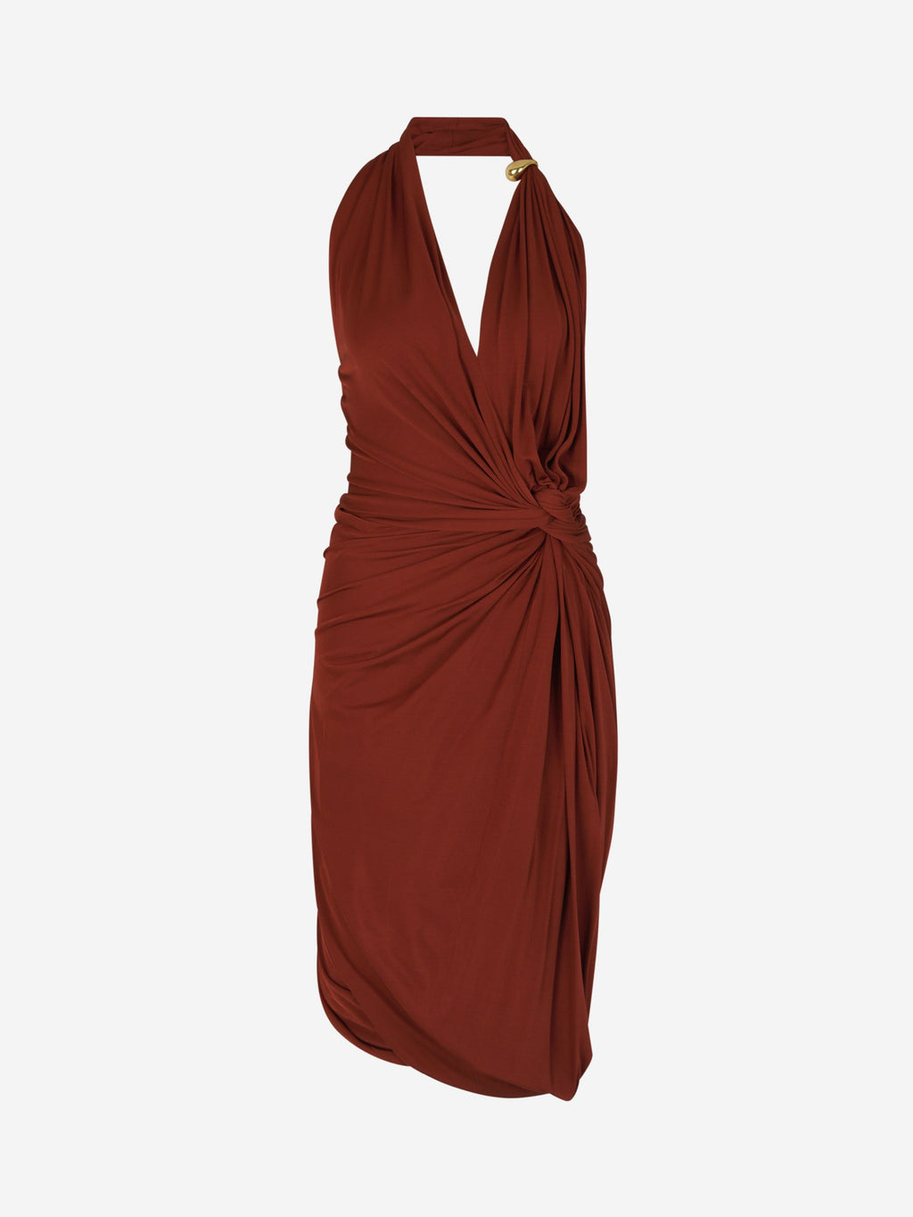 Оригінальна Viscose MIDI Dress Bottega veneta – вид ззаду
