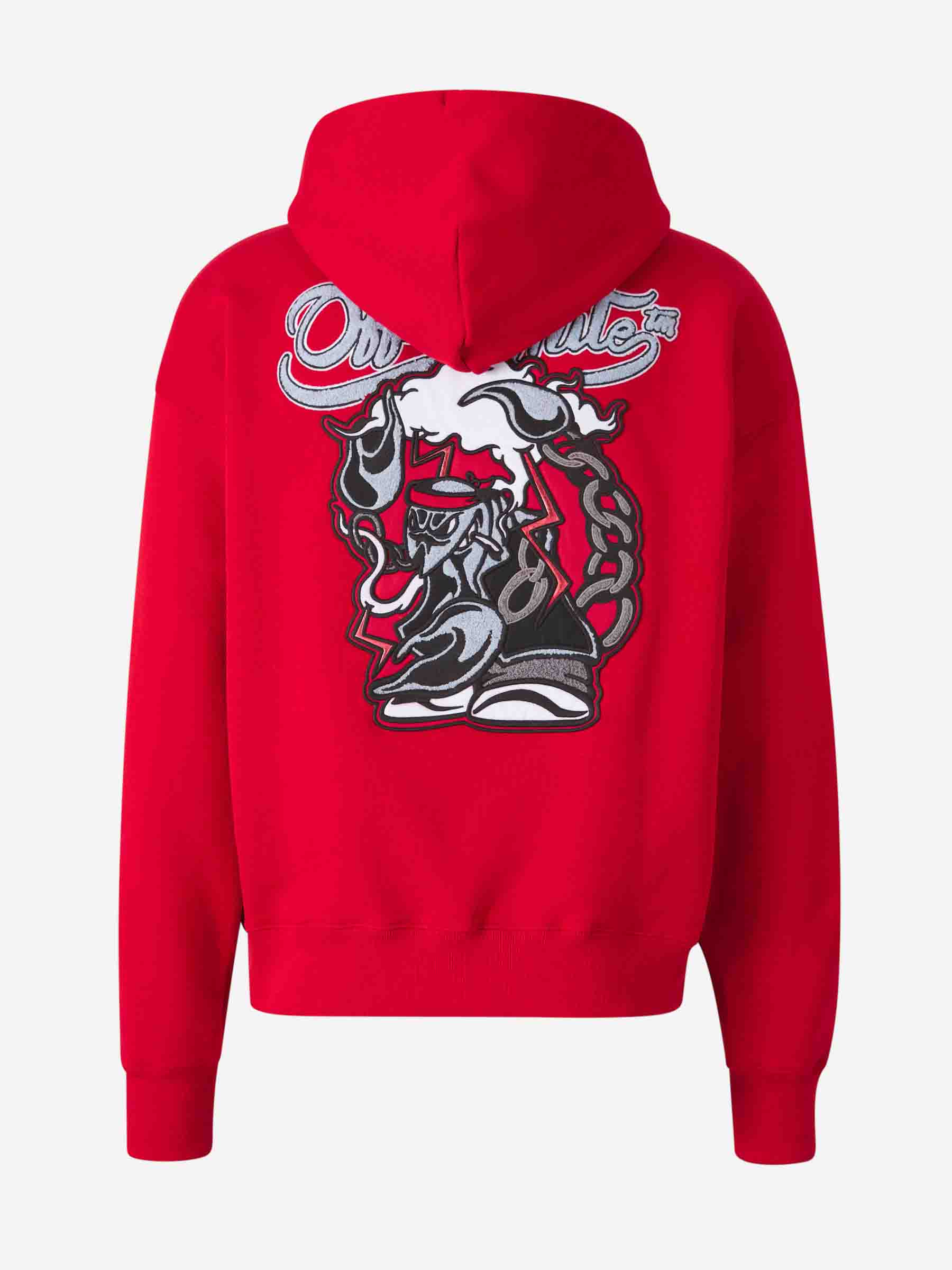 Scorpio Logo Sweatshirt Off-white оригінал – Купити в Україні – вид ззаду