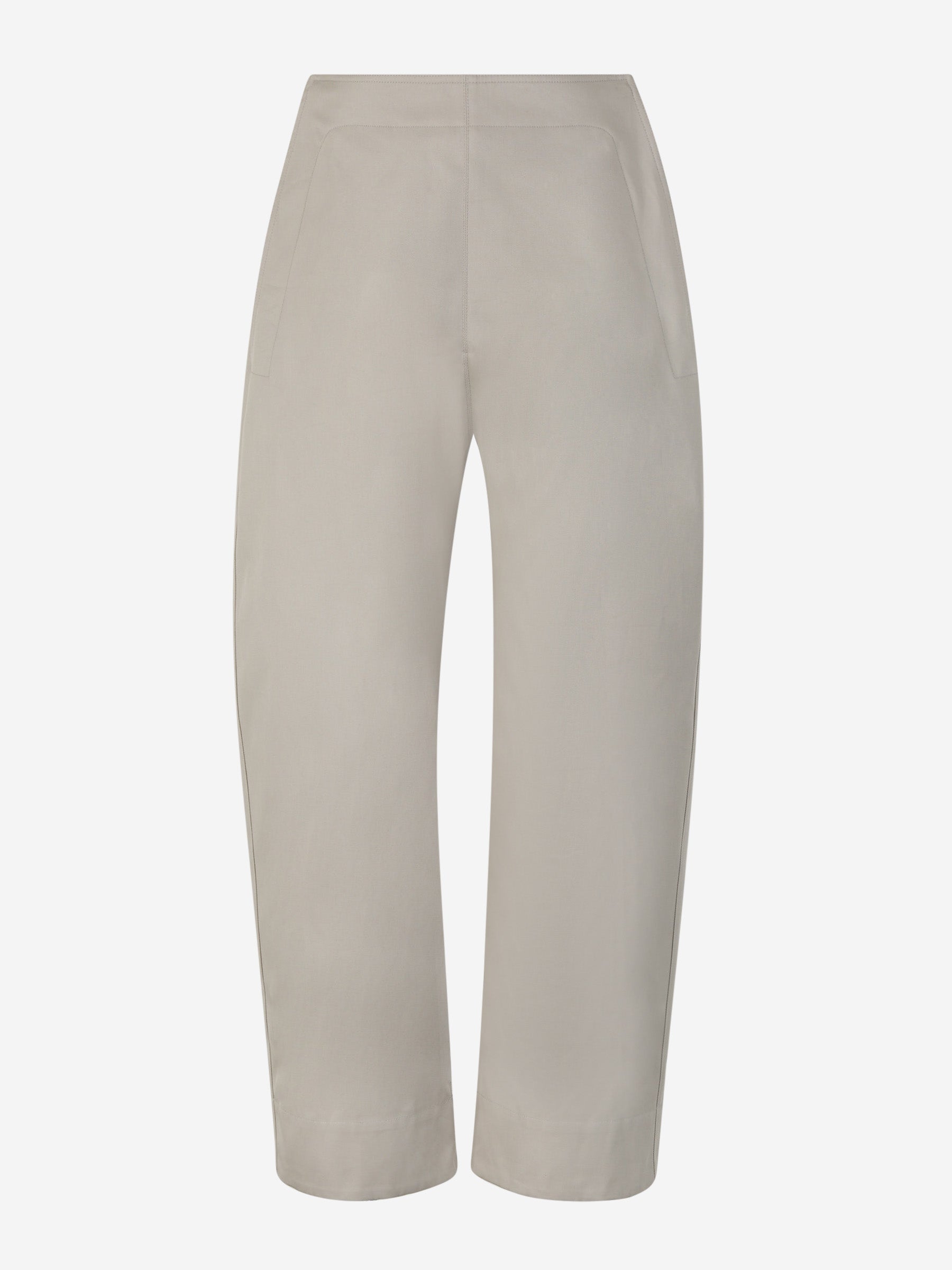 Оригінальна Oversize Cotton Trousers Bottega veneta – боковий вид