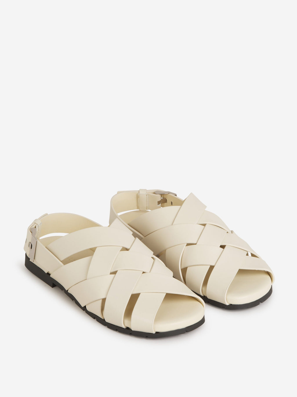 Leather Alfie Sandals Bottega veneta оригінал – Купити в Україні – вид ззаду