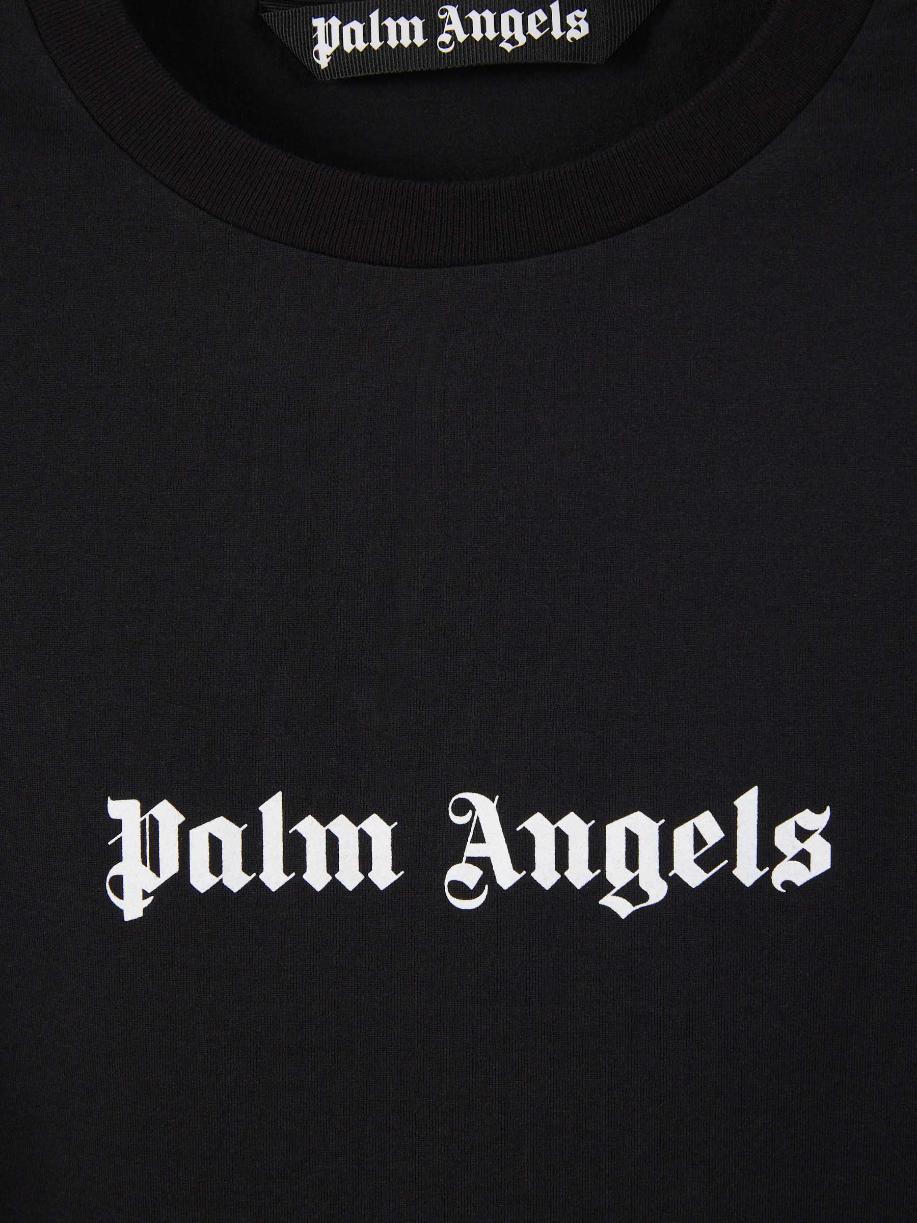 Оригінальна Logo Cotton T-Shirt Palm angels – детальний вид