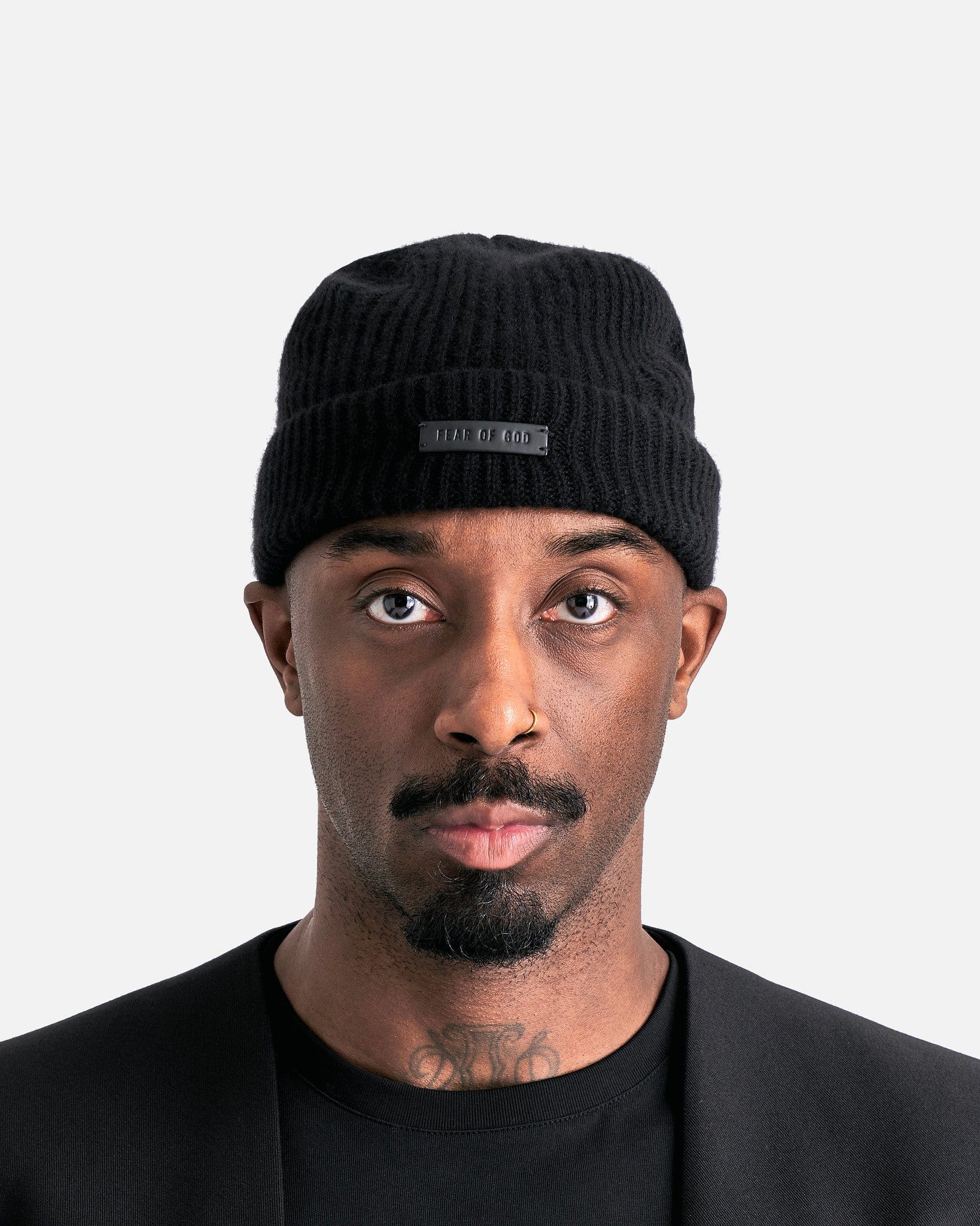 8th Collection Beanie In Black Fear of god оригінал – Купити в Україні – боковий вид - FEAR OF GOD