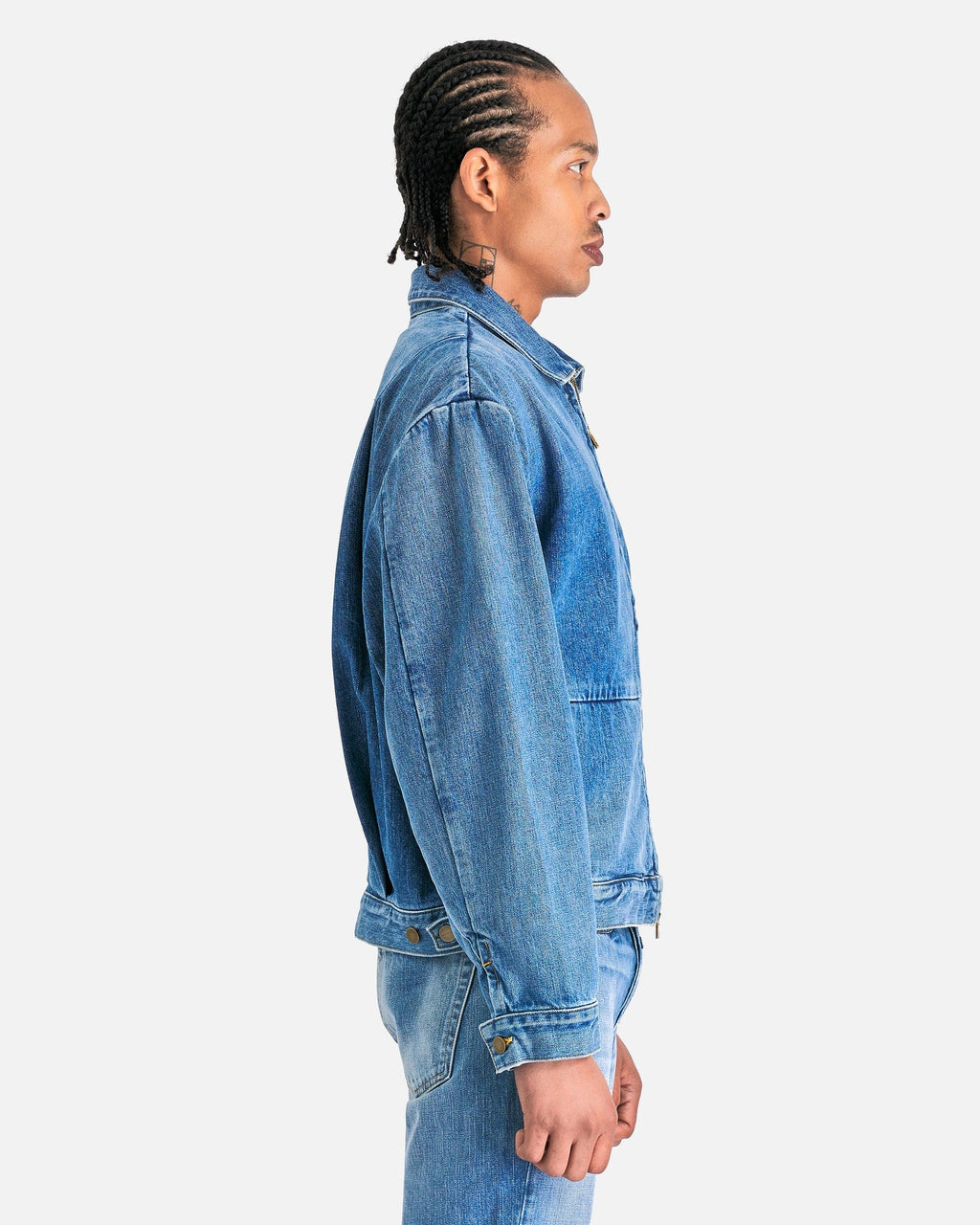 8th Collection Denim Jacket In Medium Indigo Fear of god – Гарантія оригінальності – вид ззаду