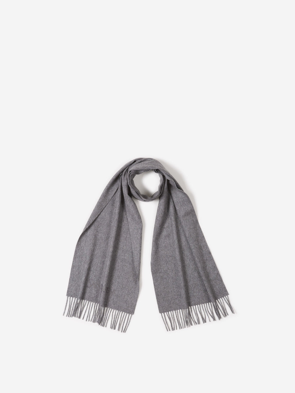 Monogram Jacquard Scarf Saint laurent – Гарантія оригінальності – боковий вид