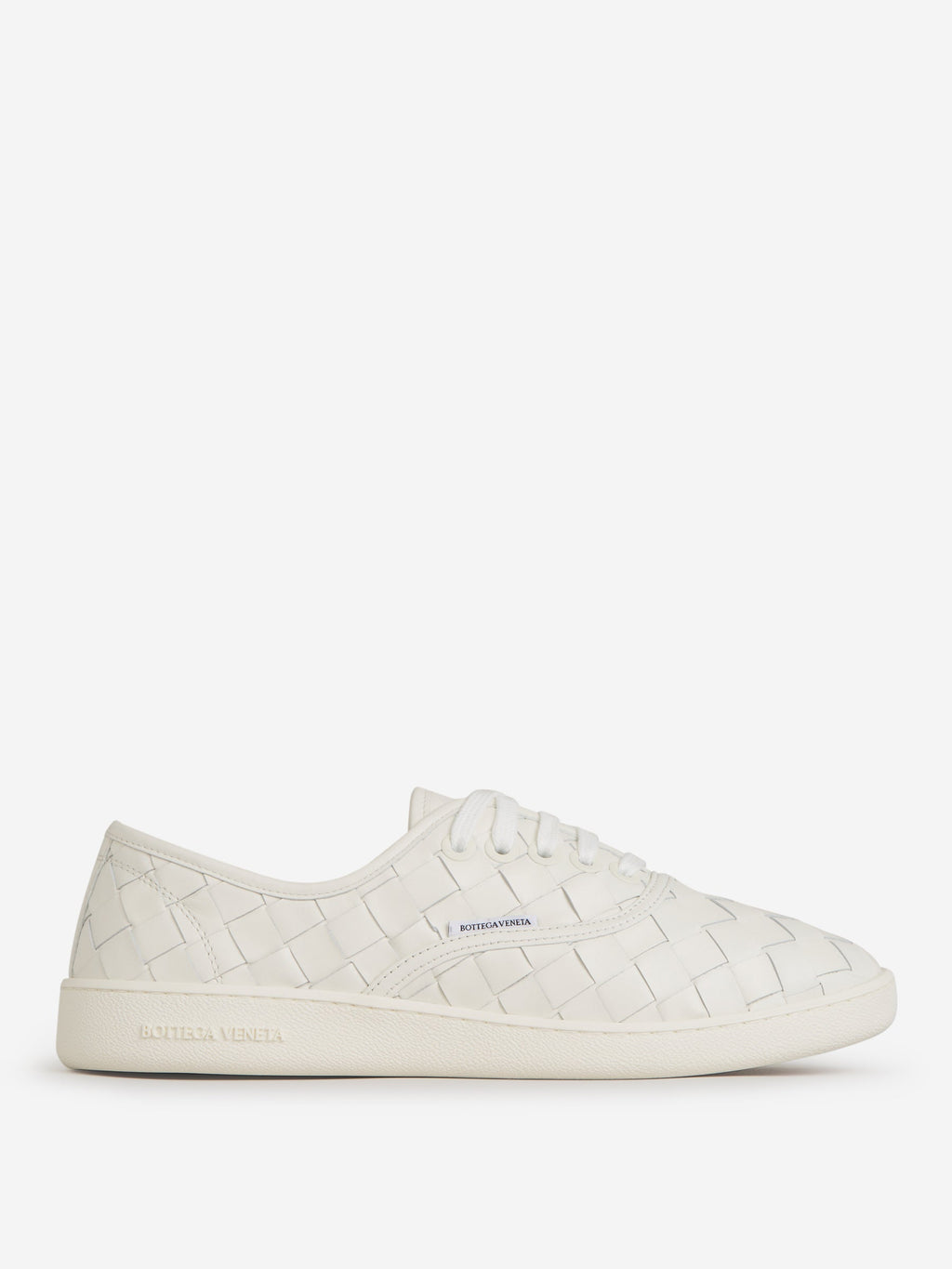 Оригінальна Leather Intrecciato Sneakers Bottega veneta – боковий вид