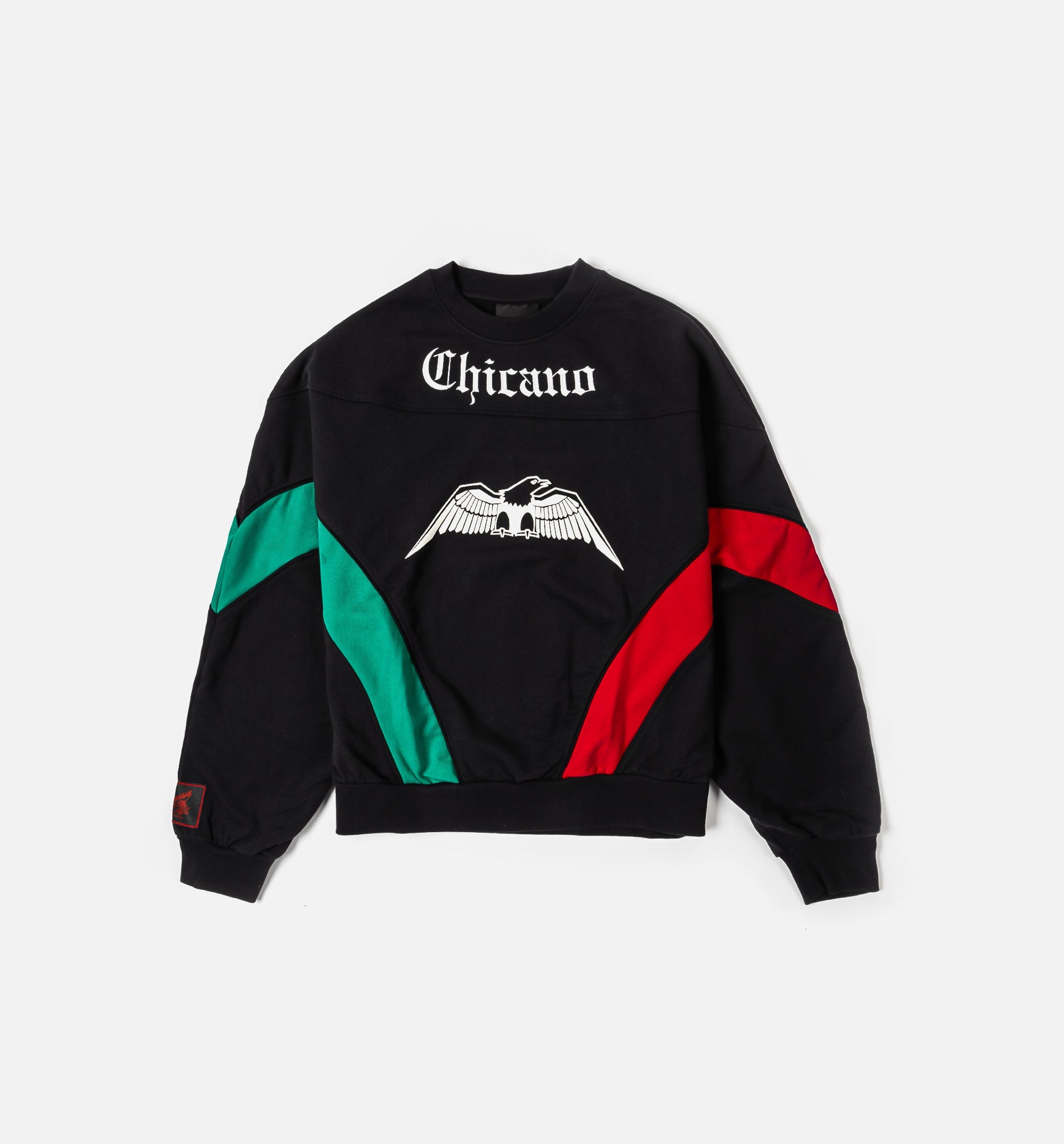Willy Chavarria X Adidas Fleece Stripe Detailed Mens Crewneck Adidas оригінал – Купити в Україні – боковий вид