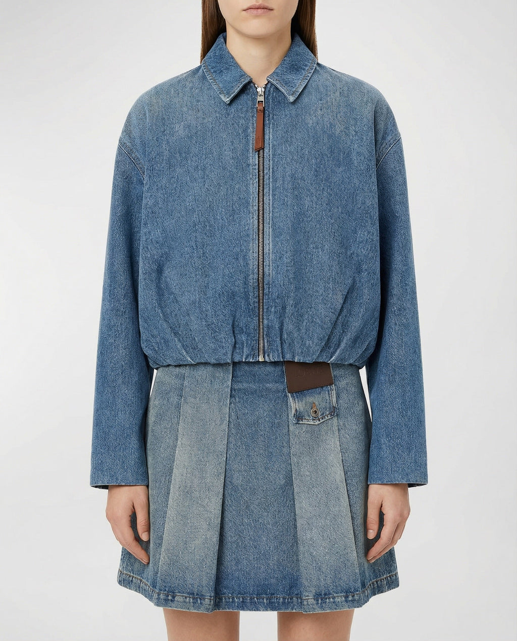 Mini Denim Skirt Loewe оригінал – Купити в Україні – вид ззаду