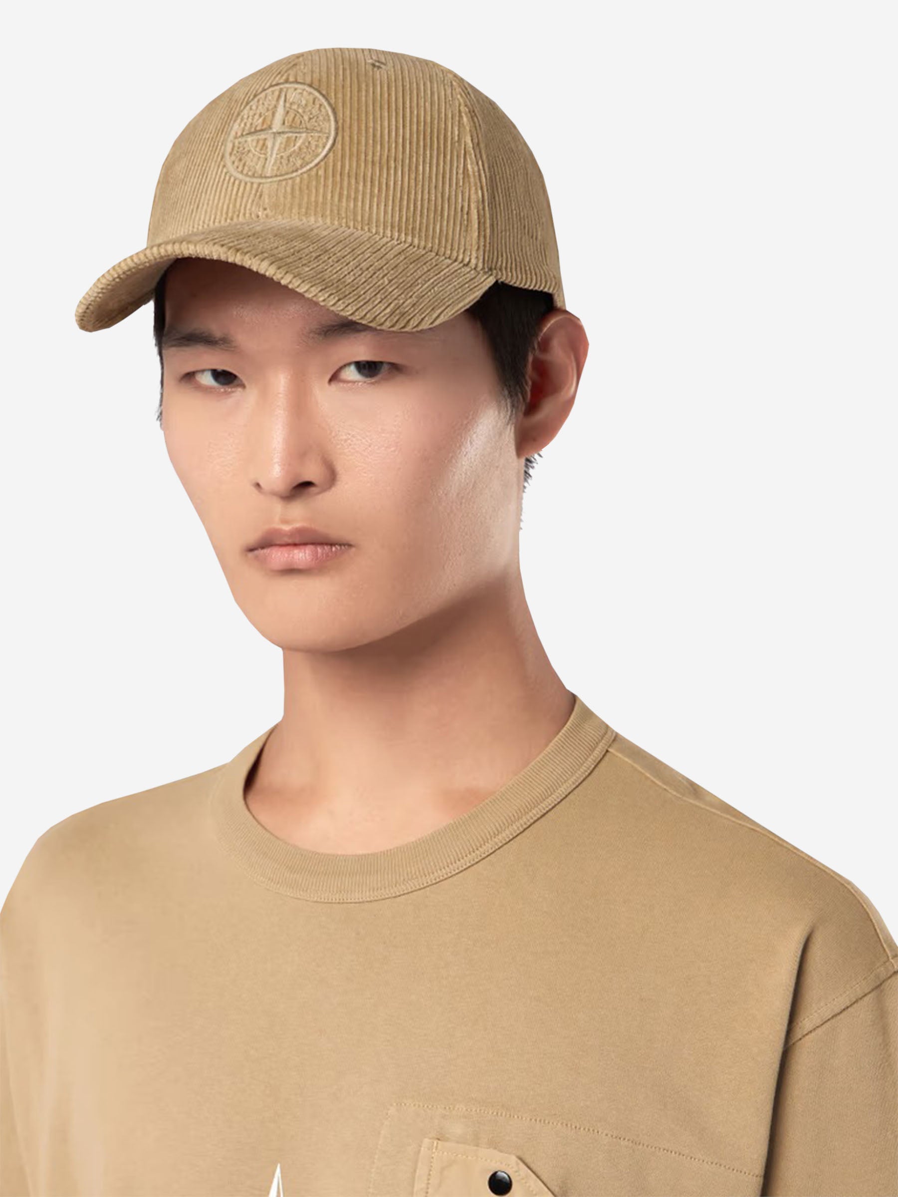 Corduroy Baseball Cap Stone island – Гарантія оригінальності – вид ззаду - STONE ISLAND