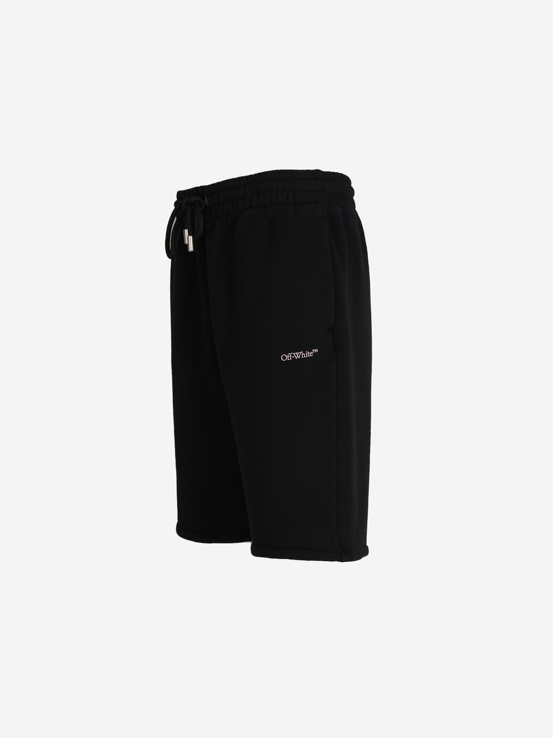 Logo Cotton Bermuda Shorts Off-white – Гарантія оригінальності – вид ззаду