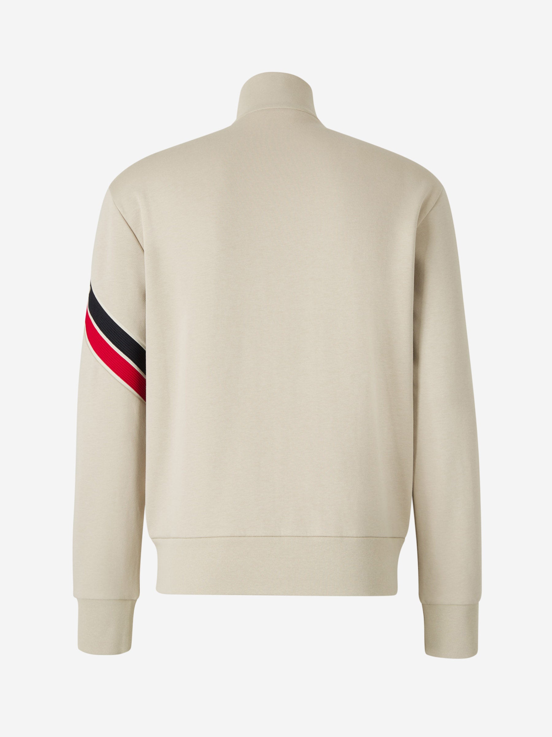 Tricolor Logo Zipper Sweatshirt Moncler оригінал – Купити в Україні – детальний вид - MONCLER
