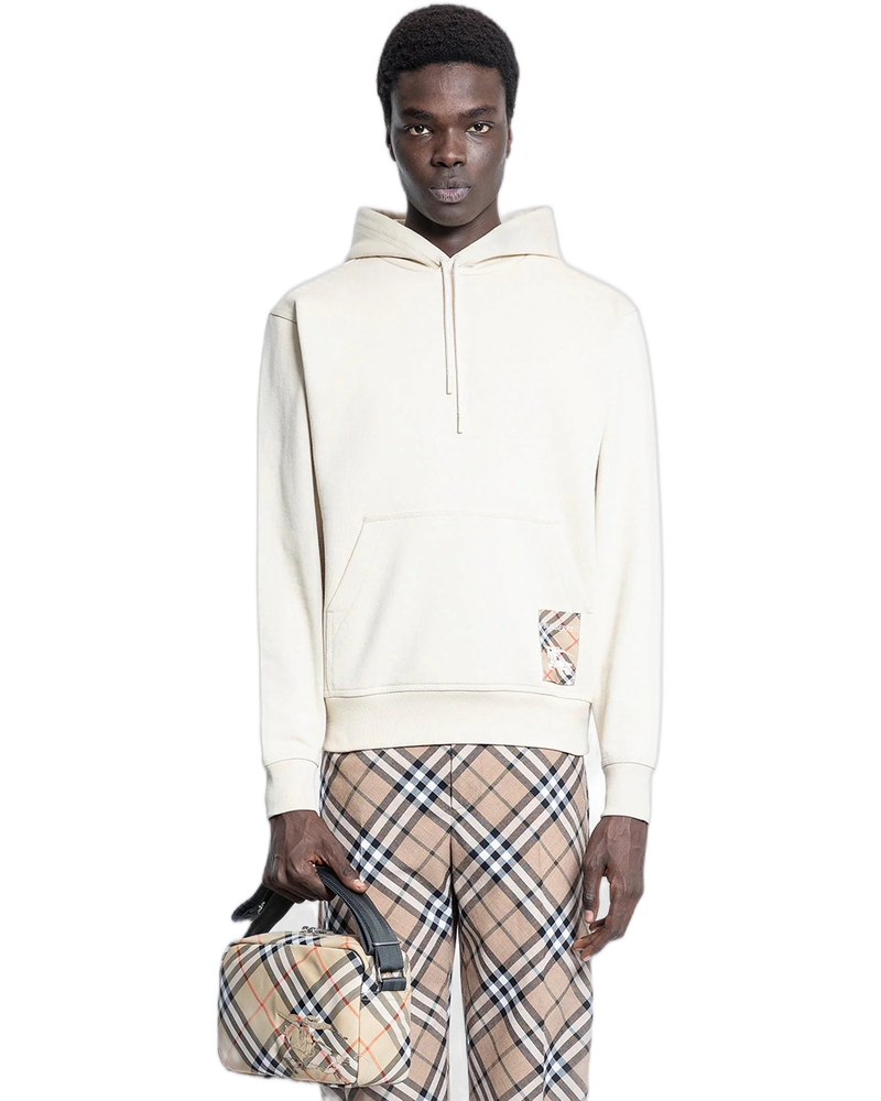 Controlla Felpa con Cappuccio in Cotone - BURBERRY (Background Removed)