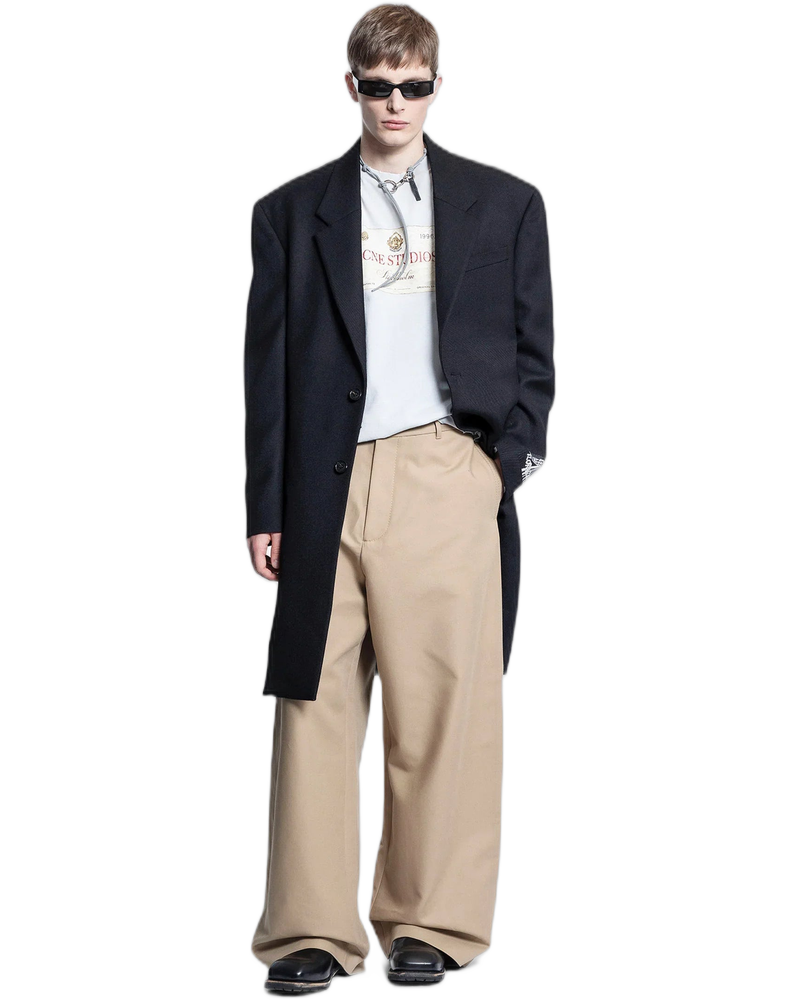 Cappotto in lana pesante su misura - ACNE STUDIOS (Background Removed)