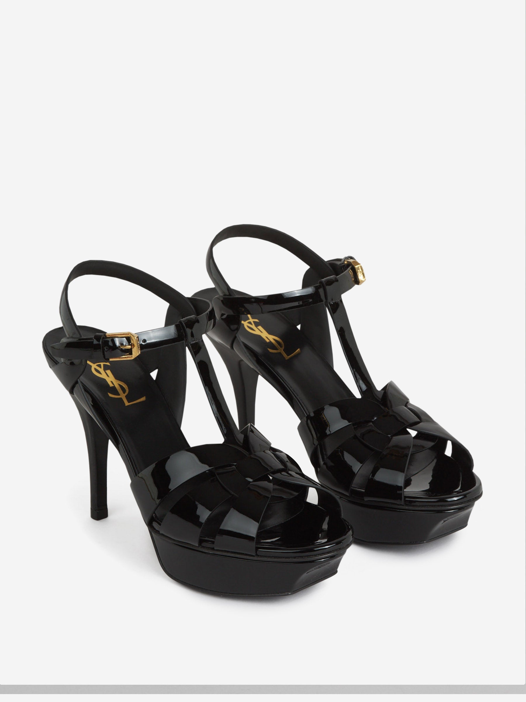 Tribute Heeled Sandals Saint laurent – Гарантія оригінальності – вид ззаду