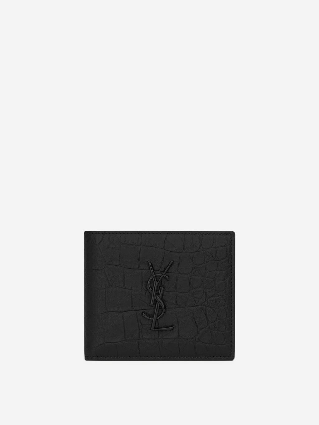 Оригінальна Leather Logo Wallet Saint laurent – боковий вид