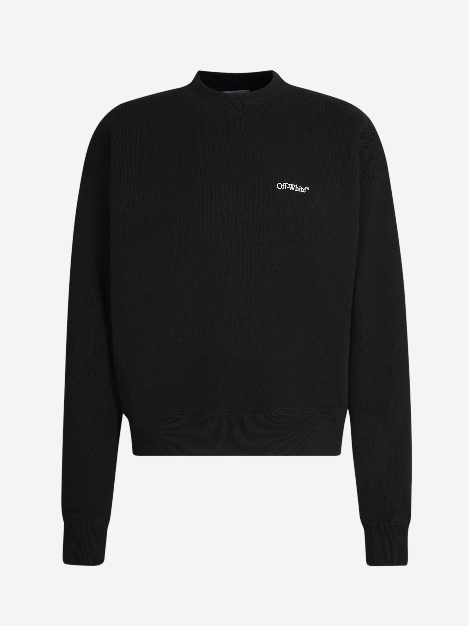 Cotton Logo Sweatshirt Off-white оригінал – Купити в Україні – боковий вид