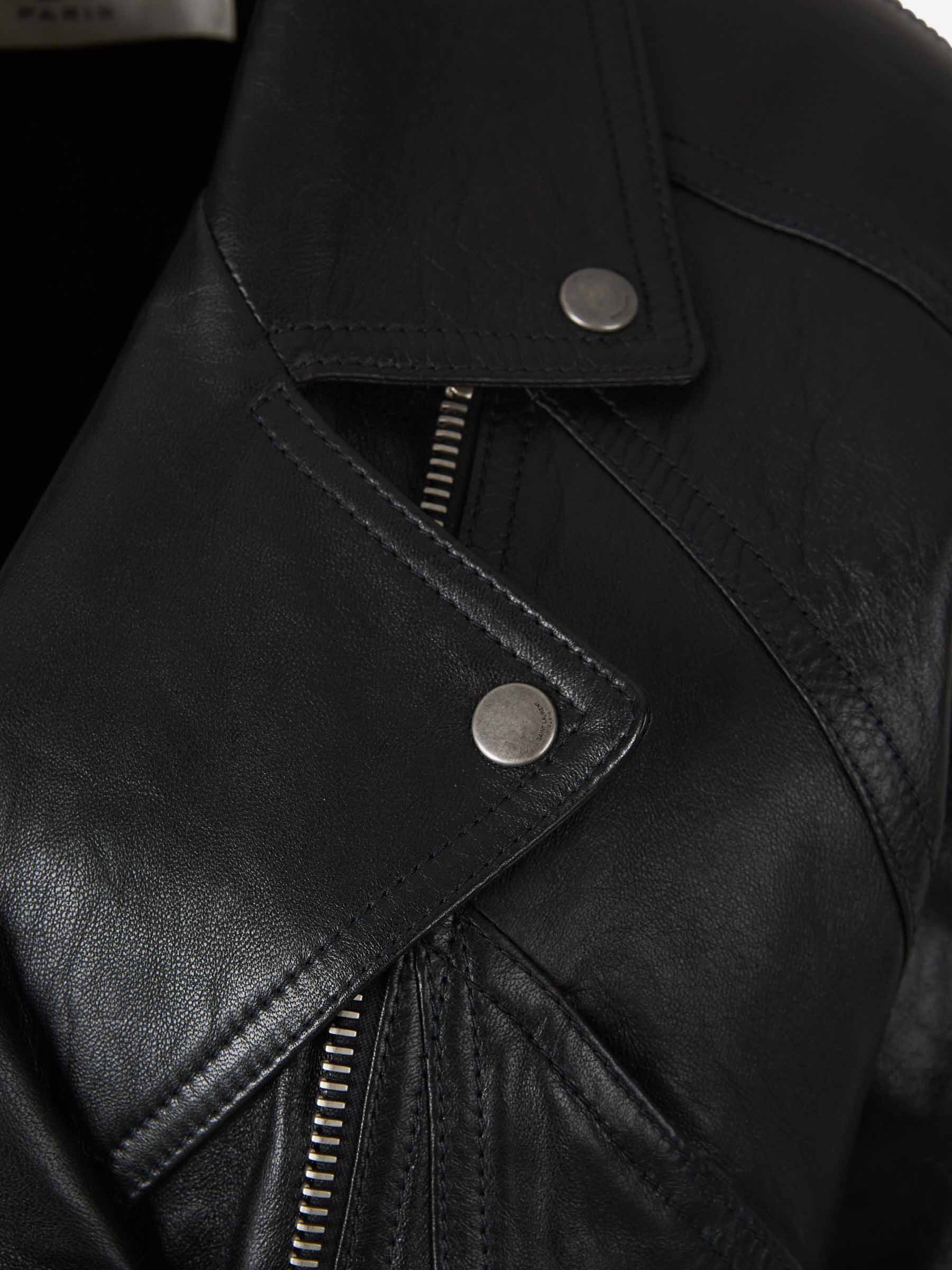 Biker Leather Trench Coat Saint laurent оригінал – Купити в Україні – детальний вид