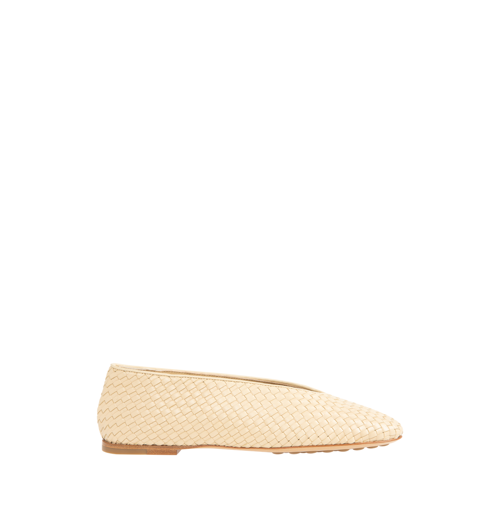 Rosa Ballerina Flat Bottega veneta оригінал – Купити в Україні – боковий вид
