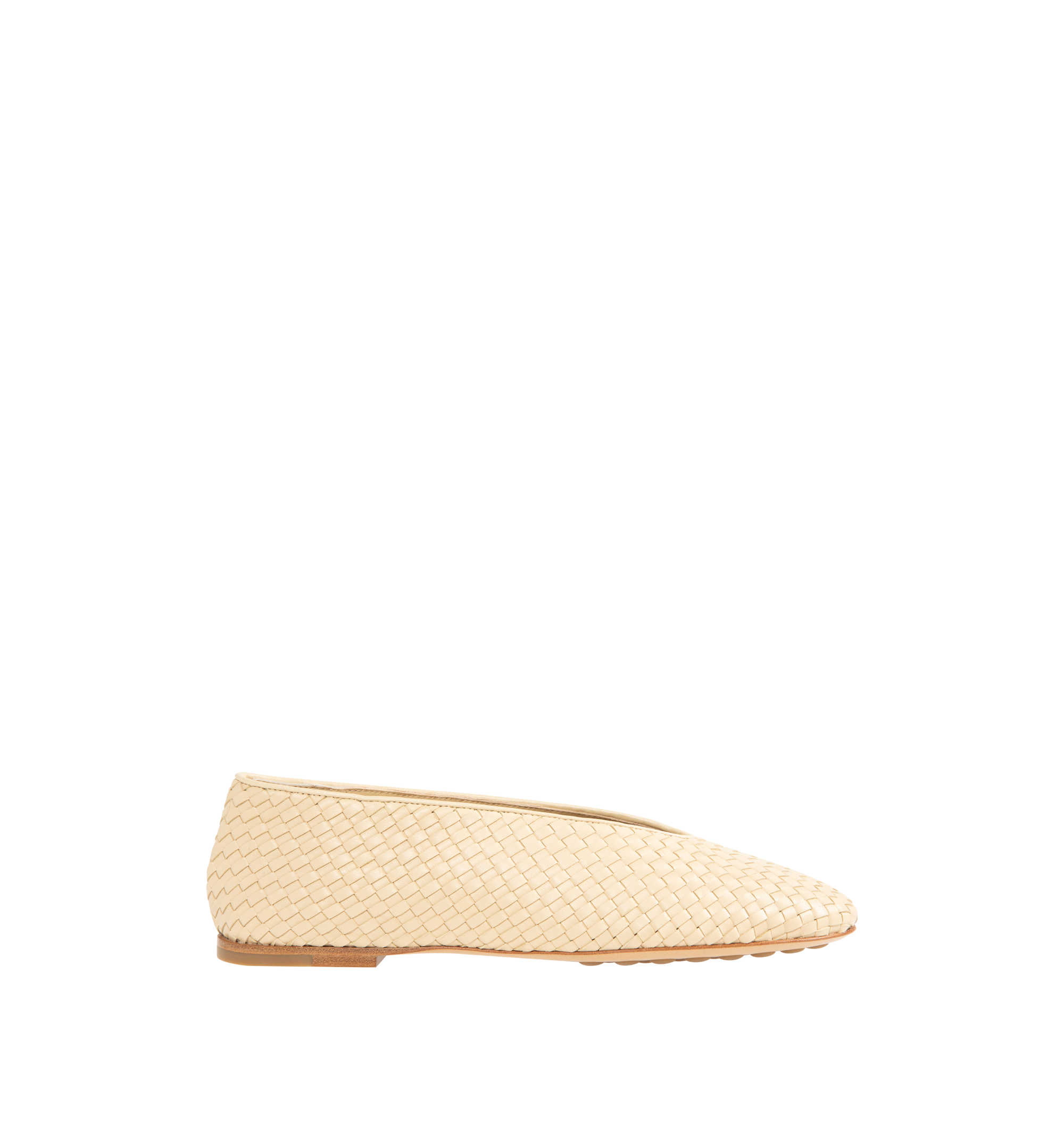 Rosa Ballerina Flat Bottega veneta оригінал – Купити в Україні – боковий вид