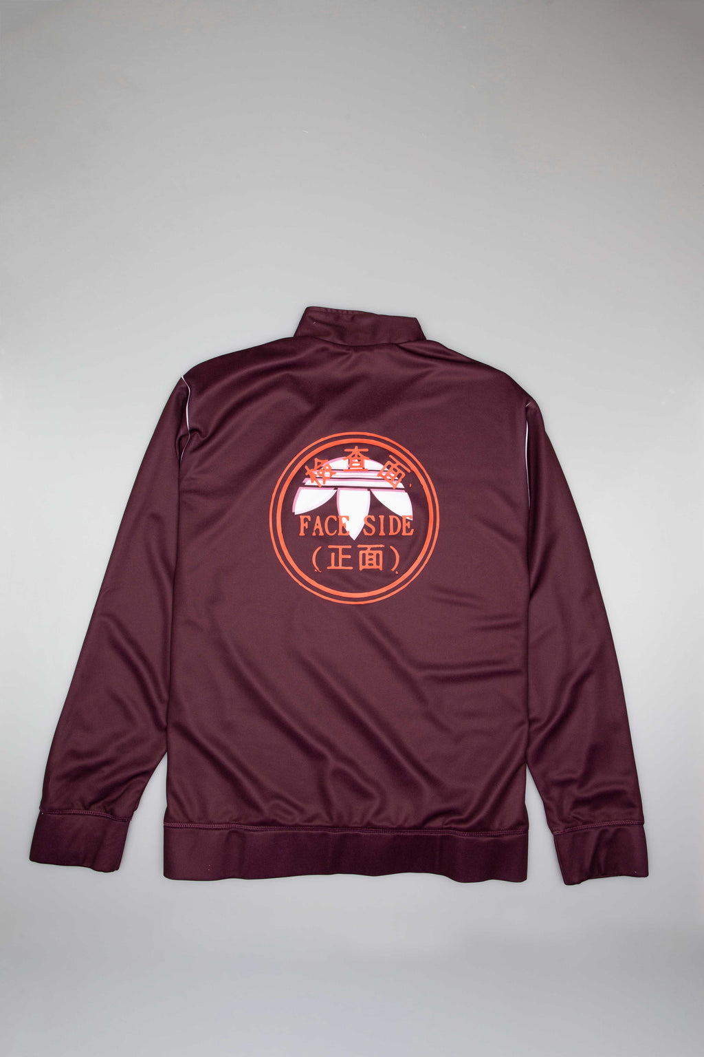 Оригінальна By Alexander Wang Mens Track Jacket Burgundy Adidas – вид ззаду