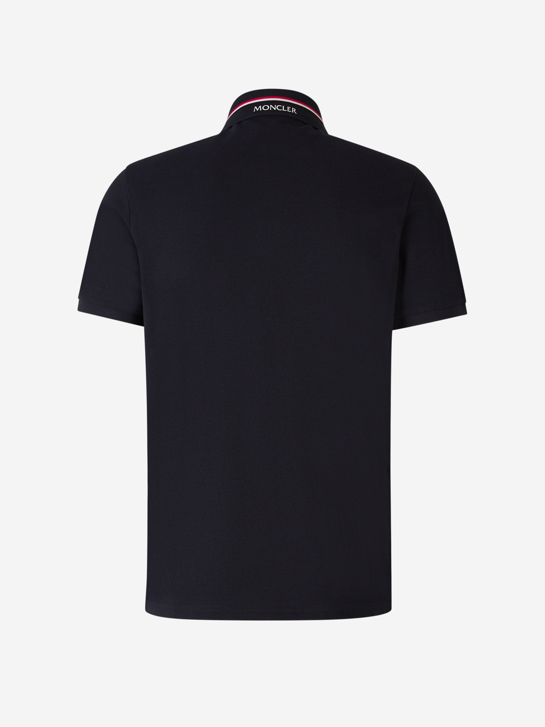 Оригінальна Cotton Piqué Polo Moncler – вид ззаду