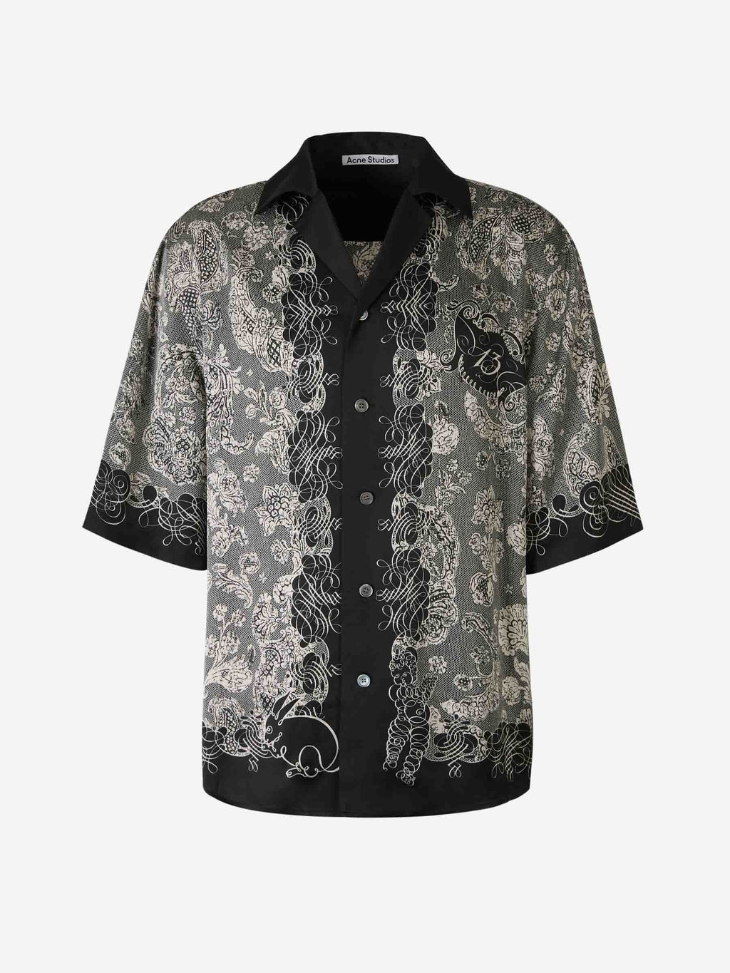 Silk Printed Shirt Acne studios оригінал – Купити в Україні – боковий вид