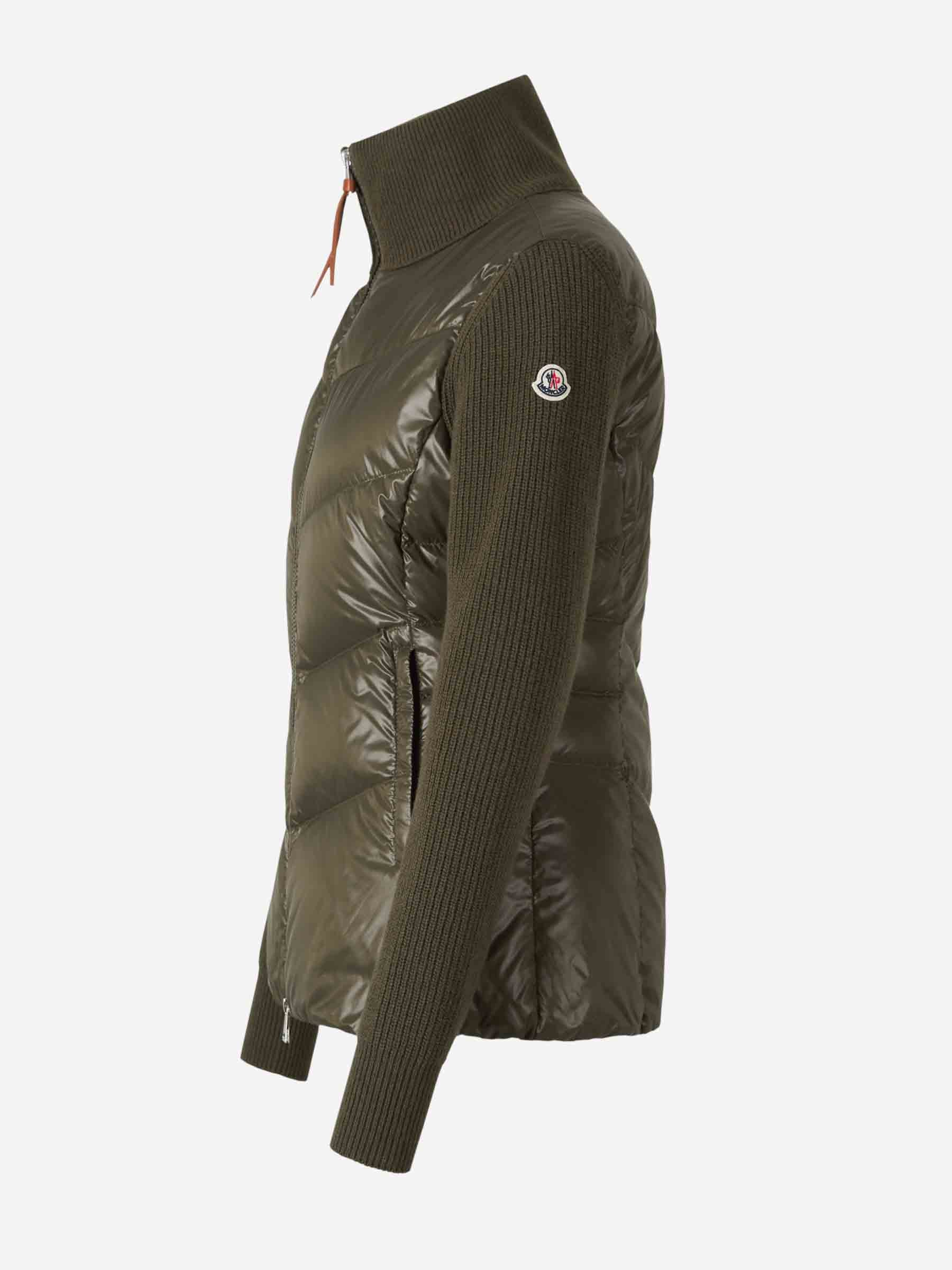Wool Quilted Cardigan Moncler оригінал – Купити в Україні – вид ззаду - MONCLER
