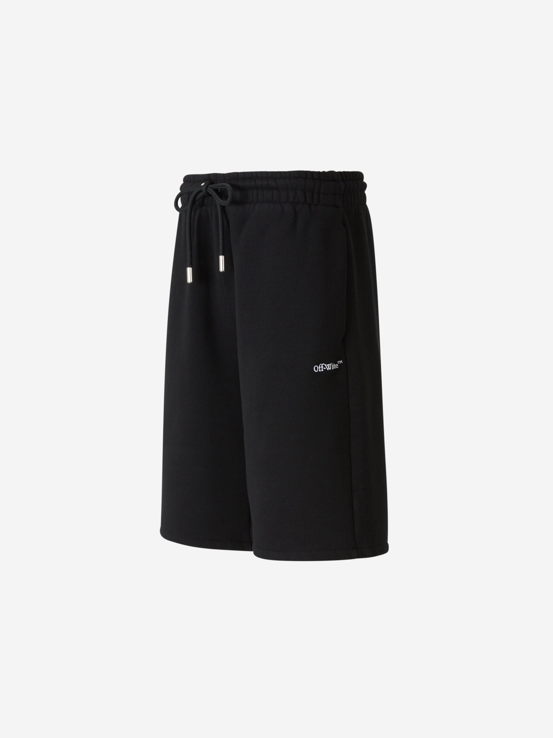 Cotton Logo Bermuda Shorts Off-white оригінал – Купити в Україні – вид ззаду