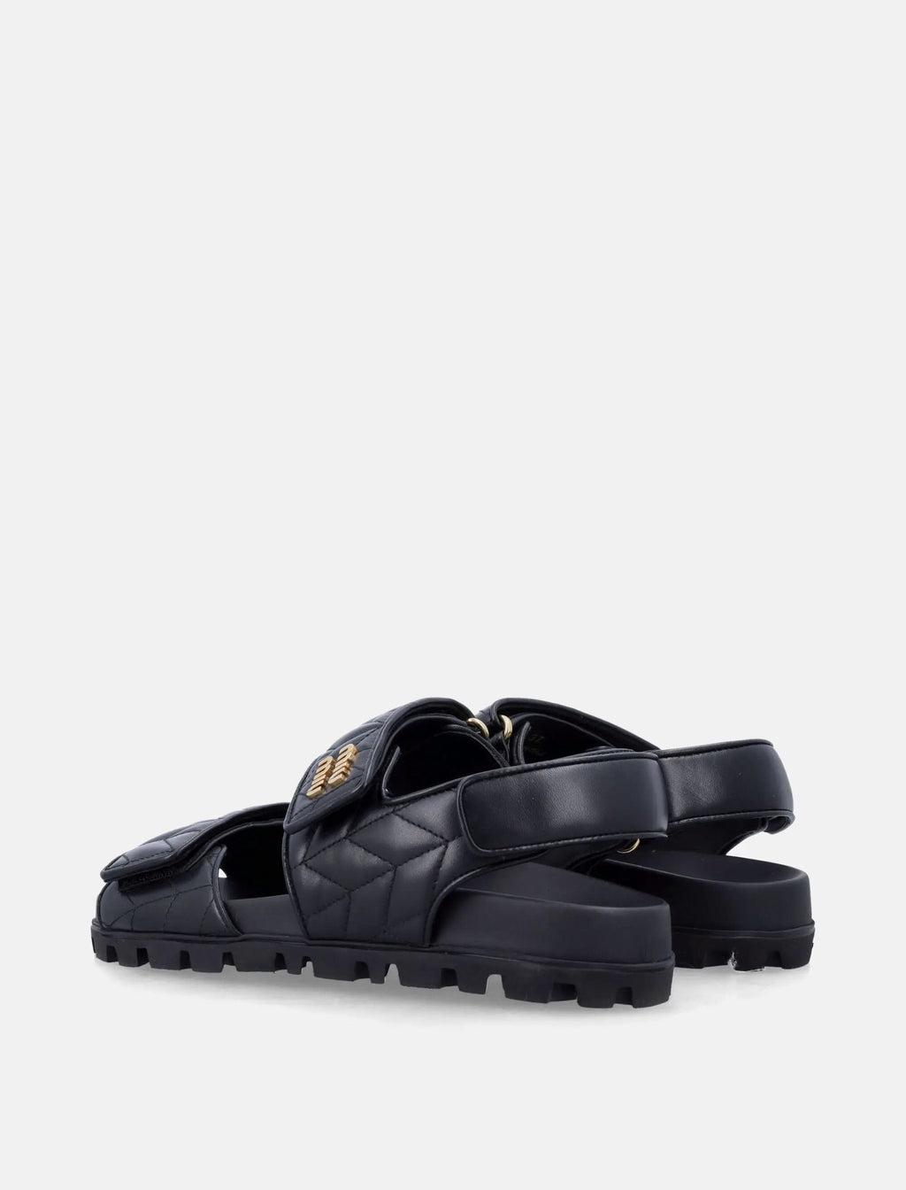 Sporty Matelassé Nappa Leather Sandals Miu miu оригінал – Купити в Україні – збільшений вид