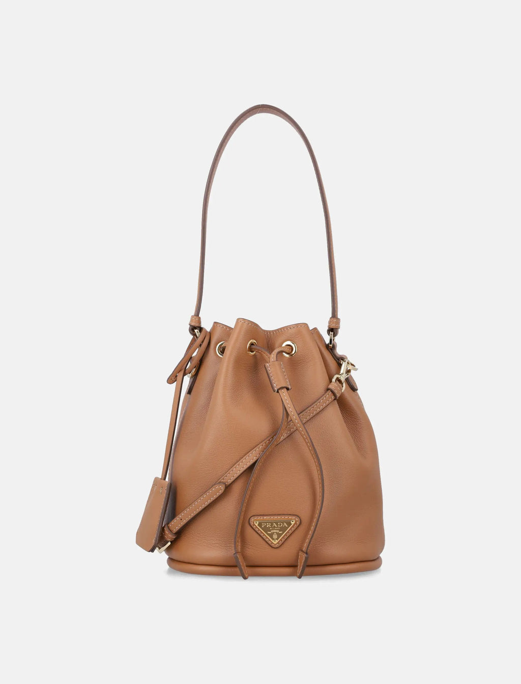 Leather Mini Bucket Bag Prada оригінал – Купити в Україні – боковий вид