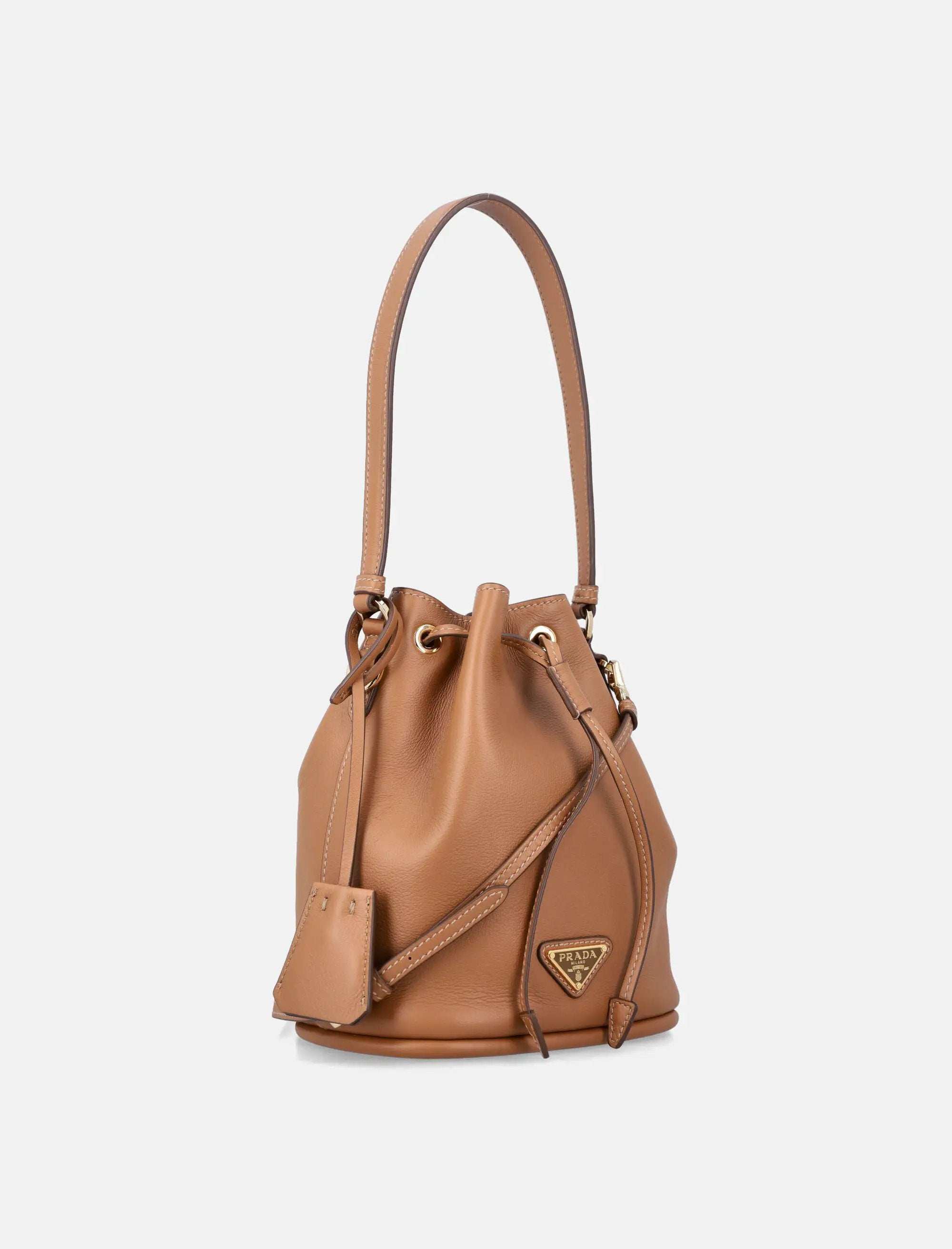 Leather Mini Bucket Bag Prada оригінал – Купити в Україні – детальний вид