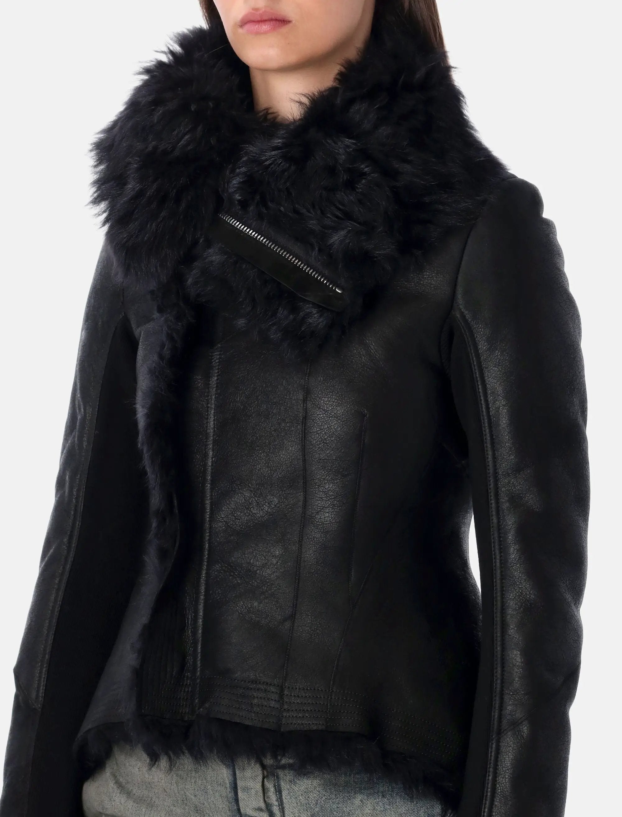 Naska Shearling Biker Jacket Rick owens оригінал – Купити в Україні – детальний вид