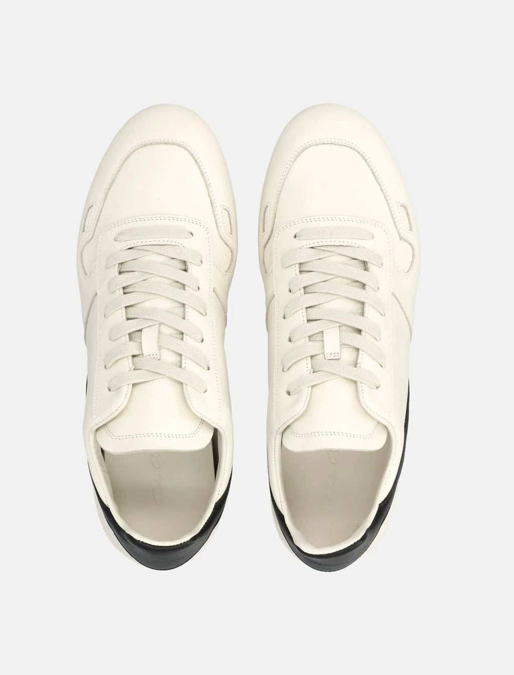 Оригінальна Womens Minimal Sneak Rick Owens Leather Sneakers Rick owens – вид ззаду