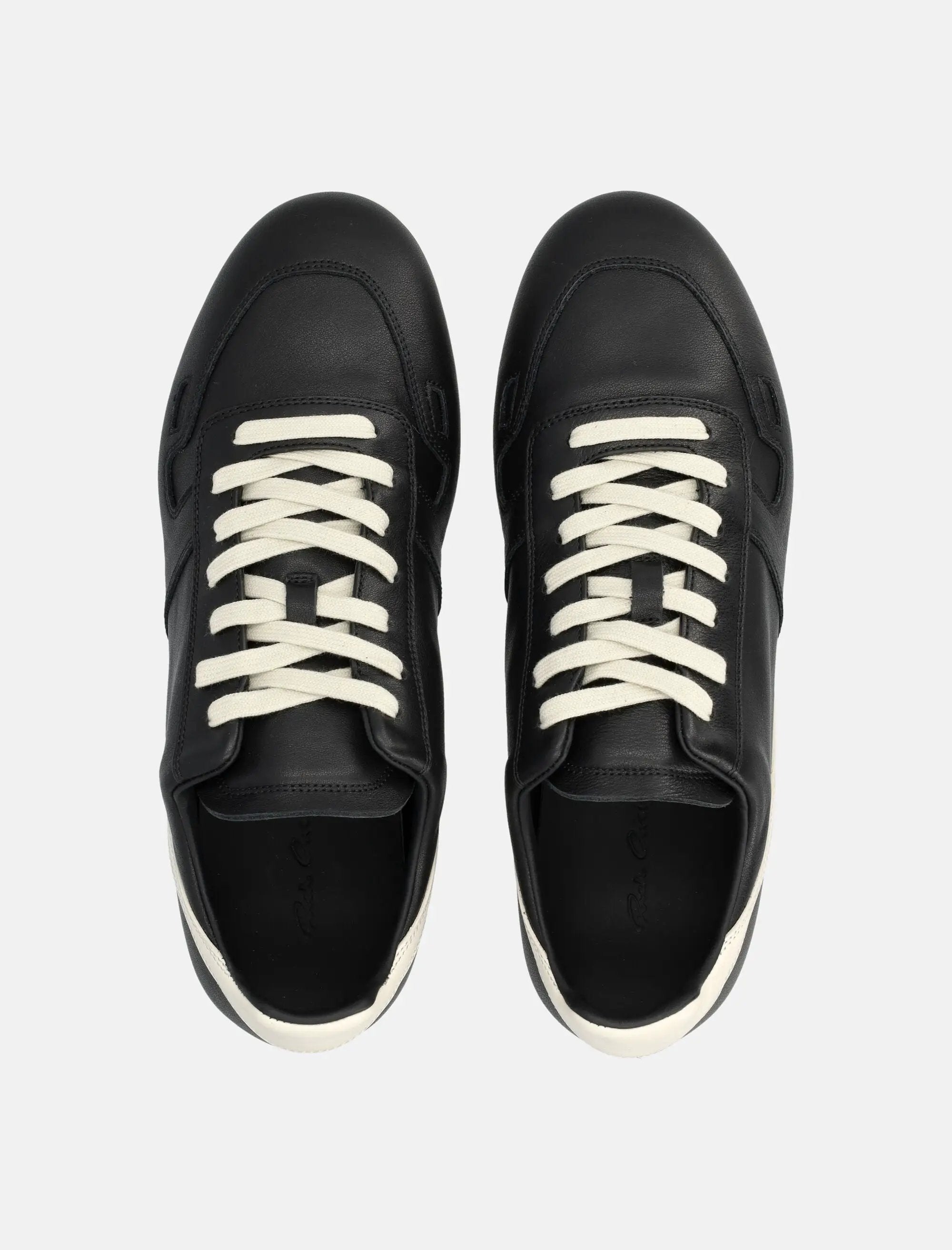 Оригінальна Womens Minimal Sneak Rick Owens Leather Sneakers Rick owens – вид ззаду