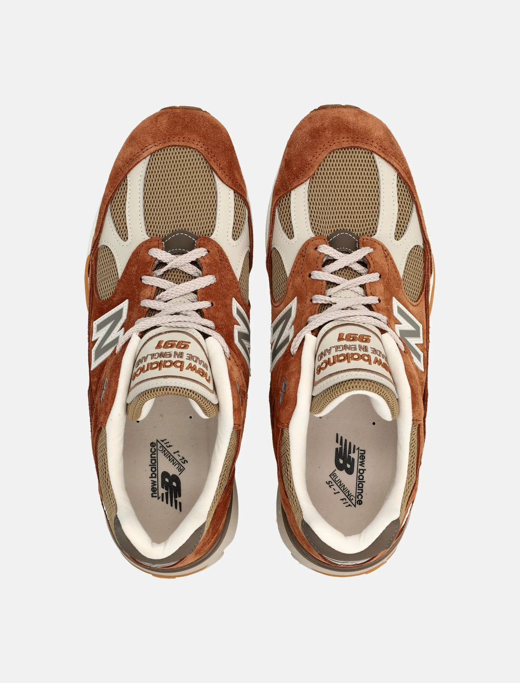 Made In Uk 991v2 Grounded Pastels Sneakers Brown New balance – Гарантія оригінальності – вид ззаду