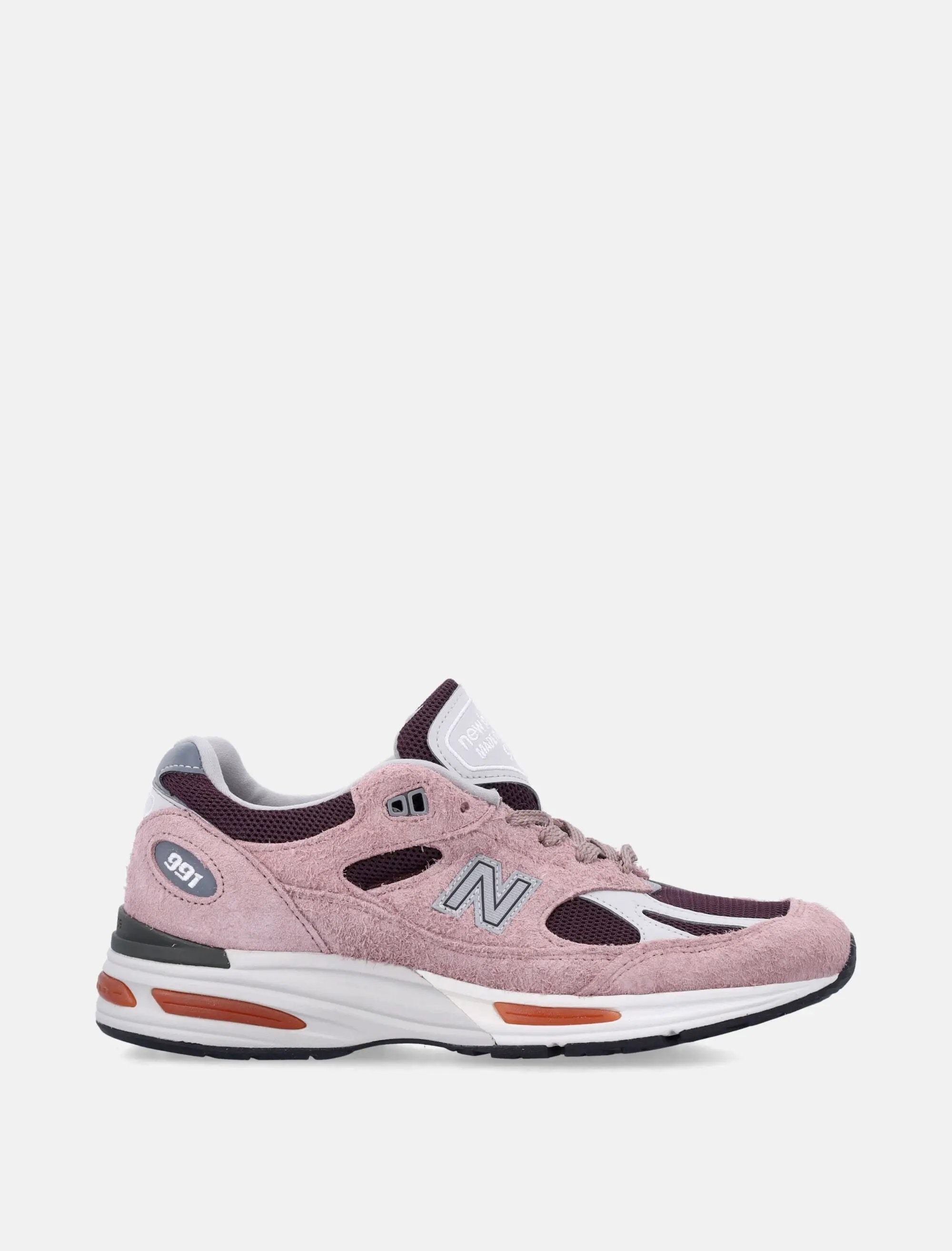 Made In Uk 991v2 Pink New balance – Гарантія оригінальності – боковий вид