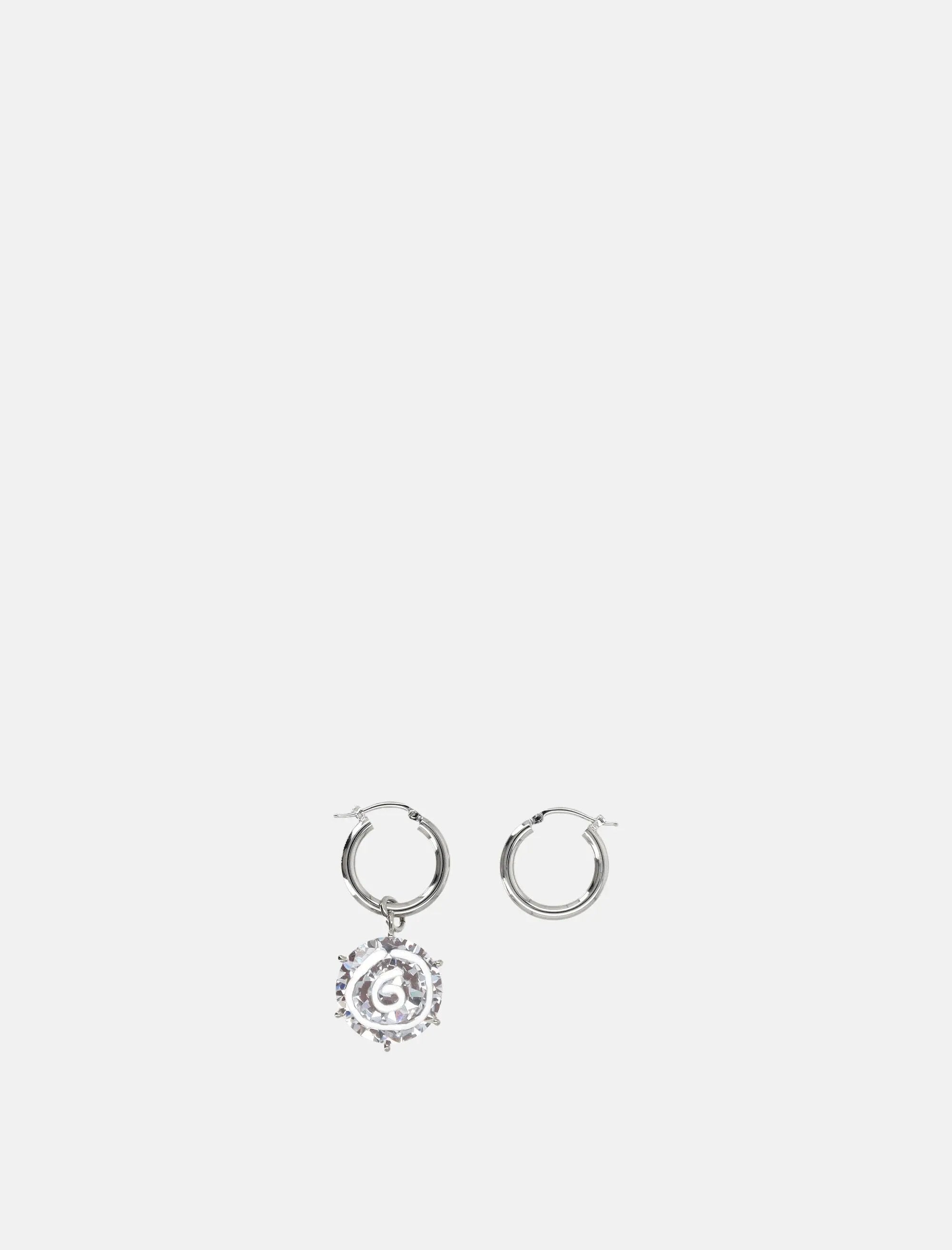 Diamond 6 Crystal Earrings Maison margiela – Гарантія оригінальності – вид ззаду