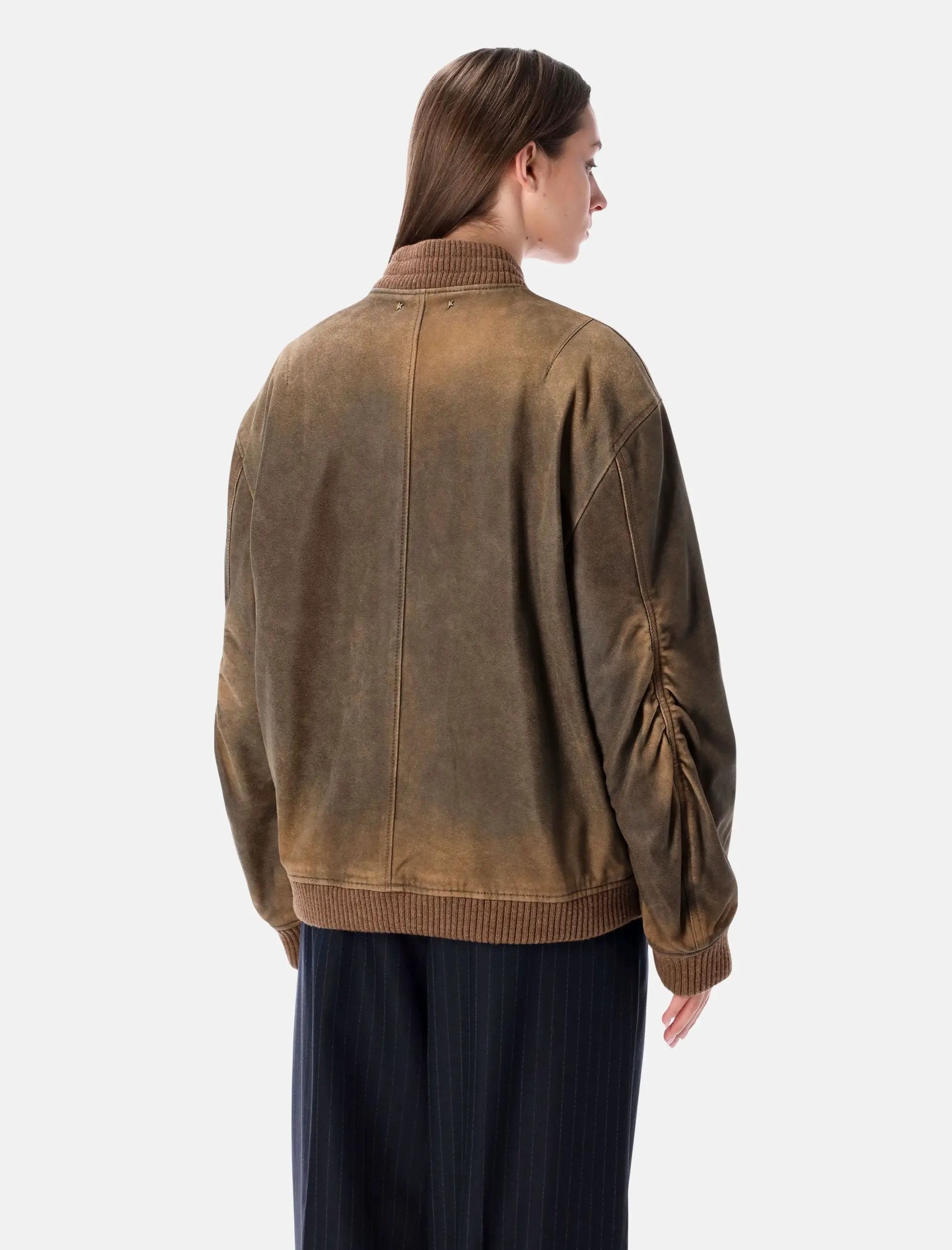 Unisex Brown Bomber Jacket Golden goose оригінал – Купити в Україні – збільшений вид