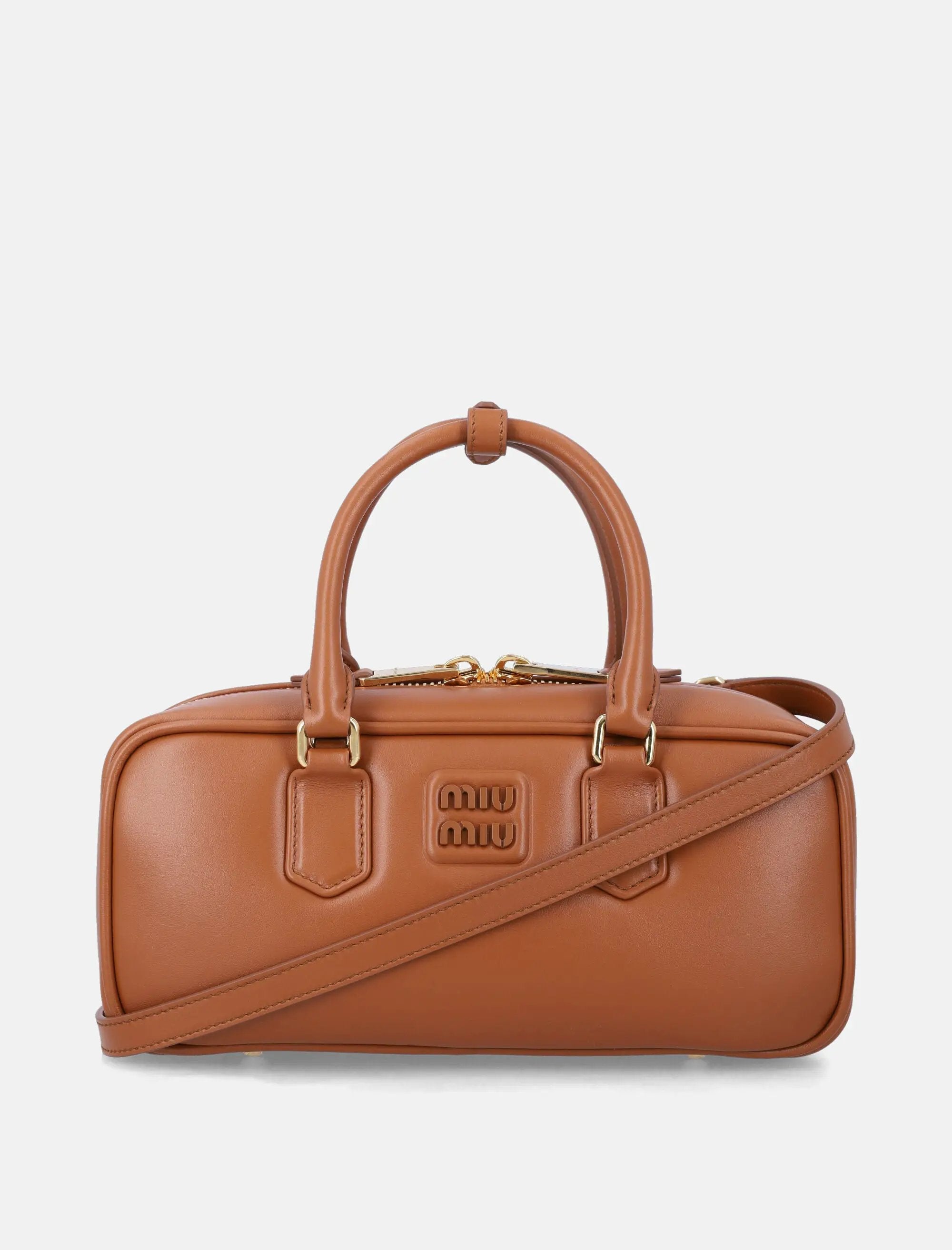 Arcadie Leather Bag Miu Miu Miu miu – Гарантія оригінальності – боковий вид