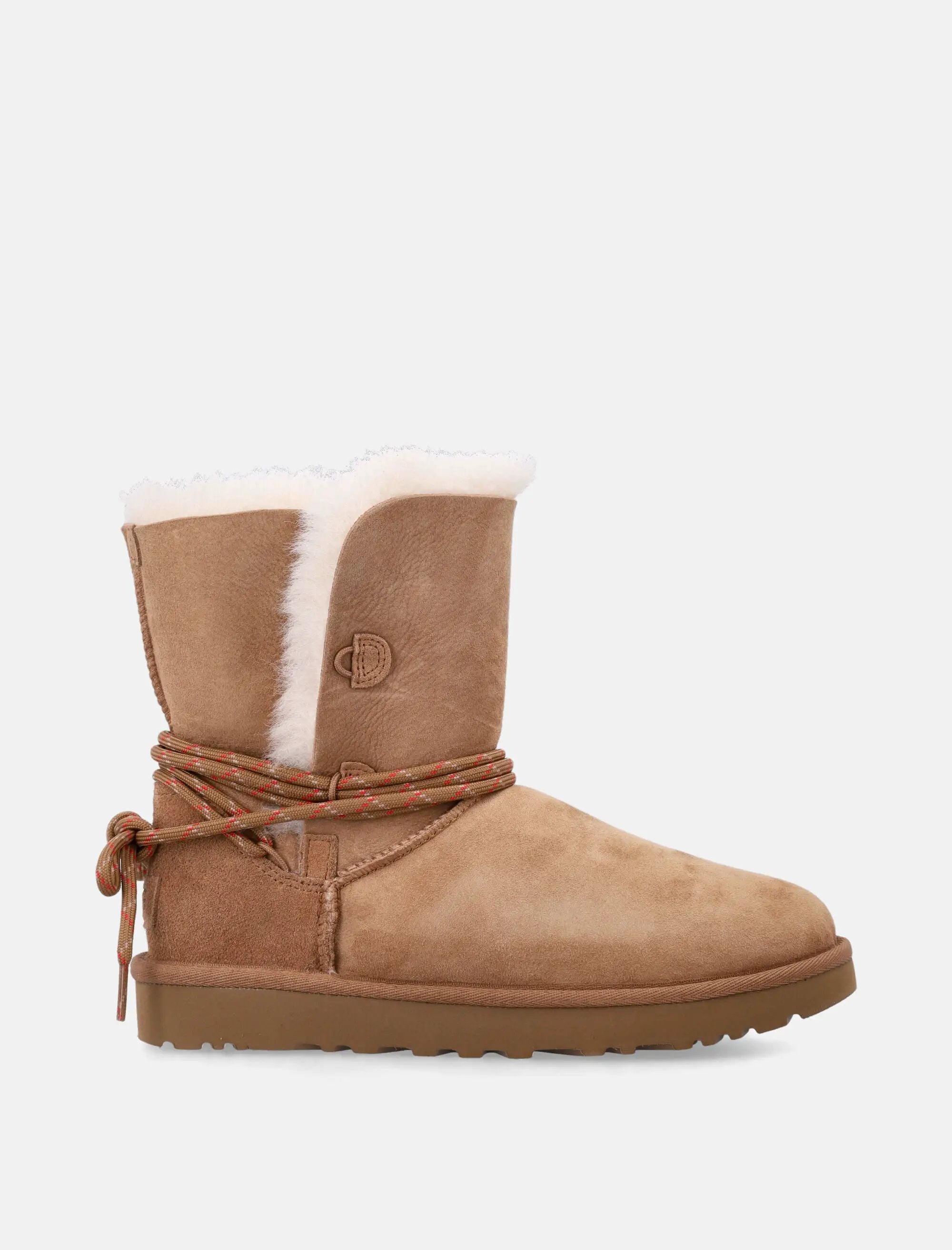 Classic Bailey Tie Sheepskin Boots Ugg оригінал – Купити в Україні – боковий вид