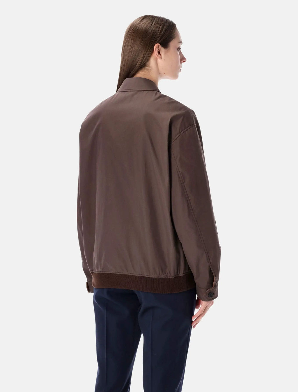 Оригінальна Panama Cotton Blouson Jacket Miu miu – вид ззаду